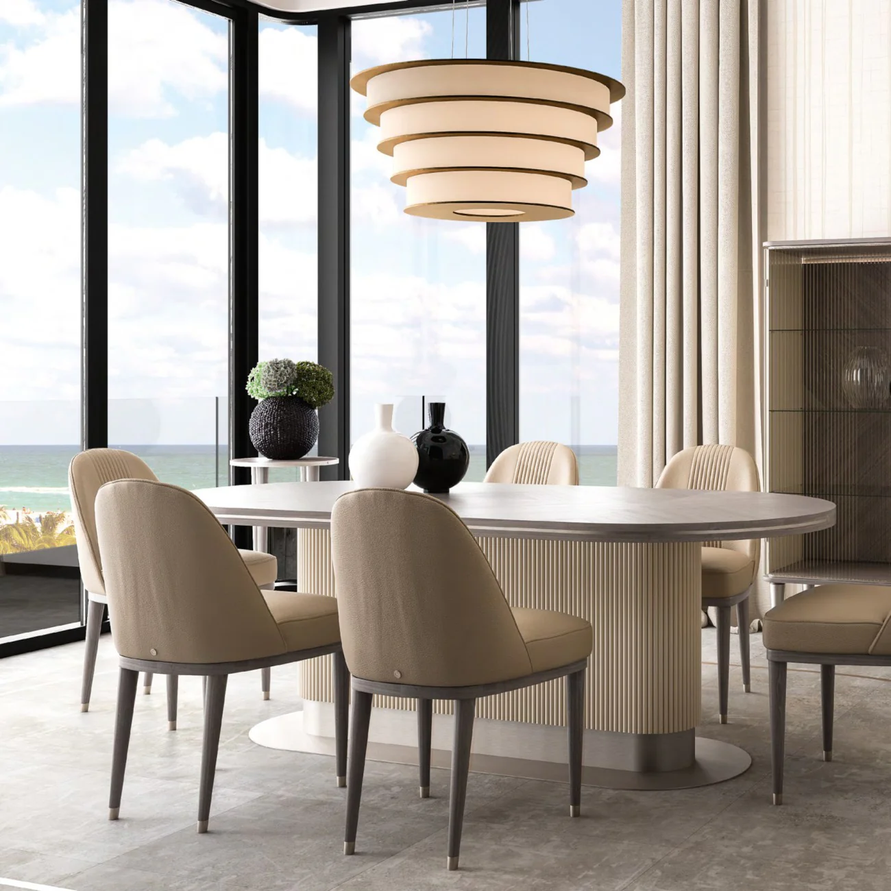 COCOON OVAL DINING TABLE I $19,965.00 - Image 3