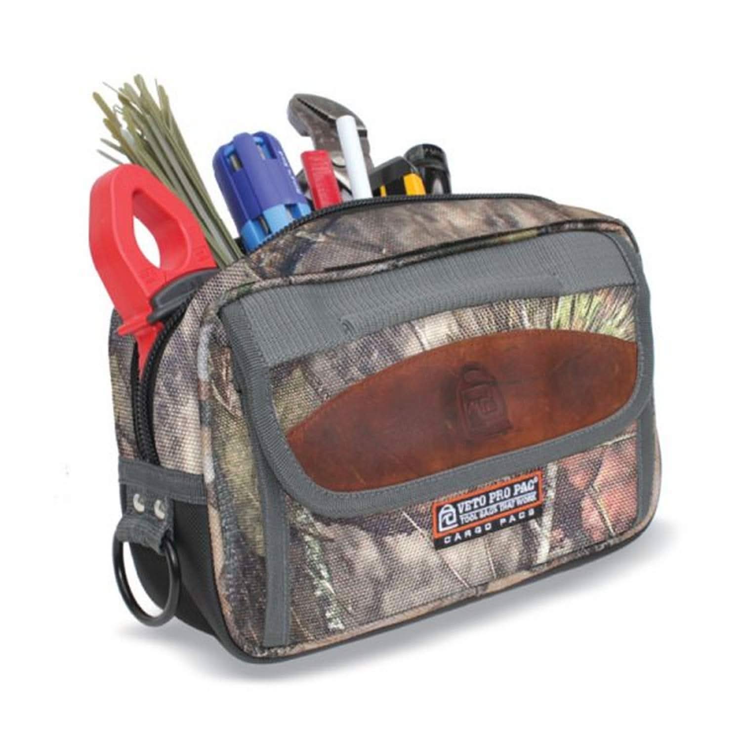 Veto Pro Pac CP4 Camo Mossy Oak Grubber Cargo Pac Tool Bag with Gerber StrongArm Knife and Bora Sharpening Stone - Image 2