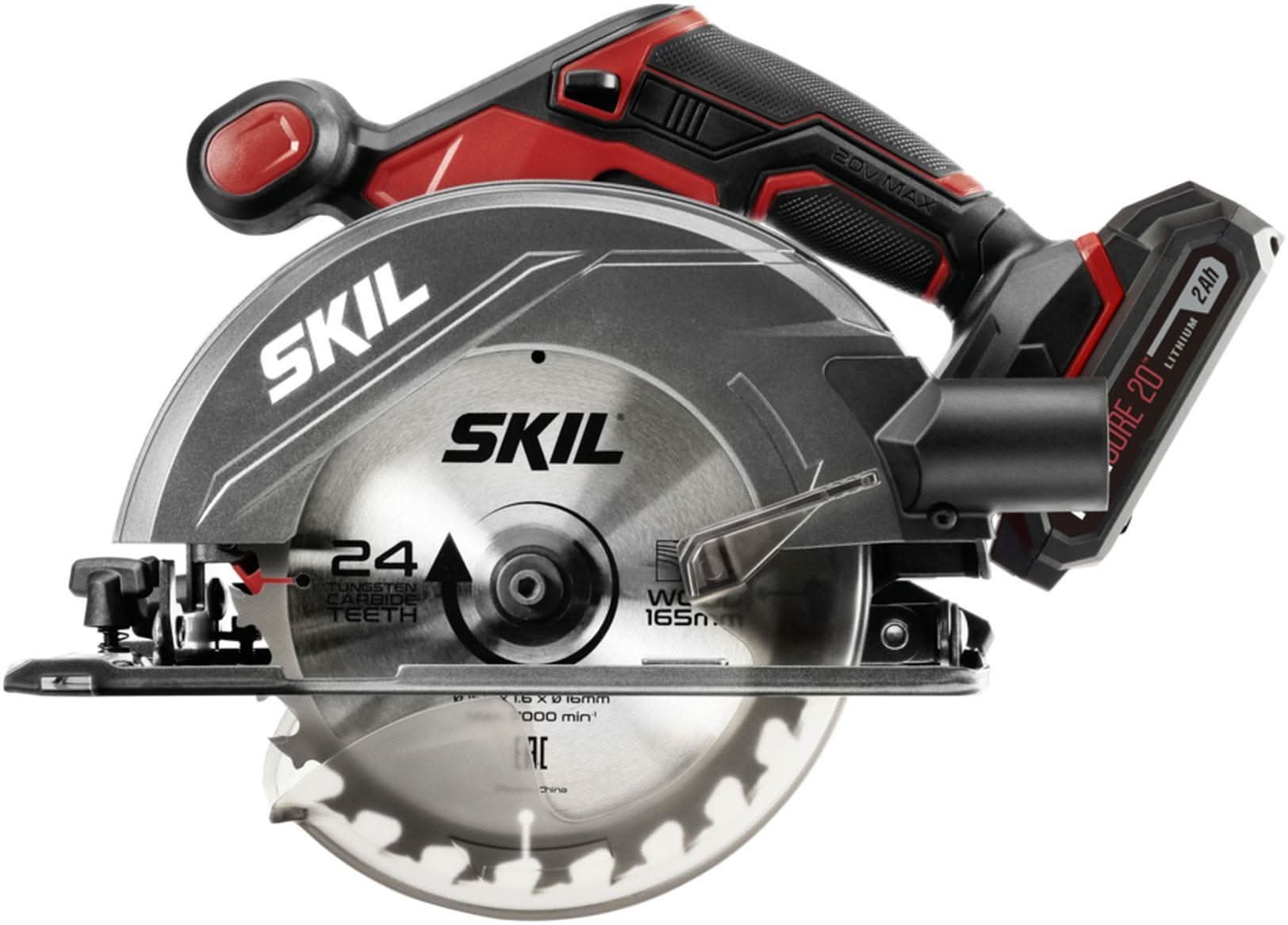 SKIL CR540602 PWR CORE 20 20V 6-1/2'' Circular Saw Kit with PWRCore 20 Lithium Battery - Image 3