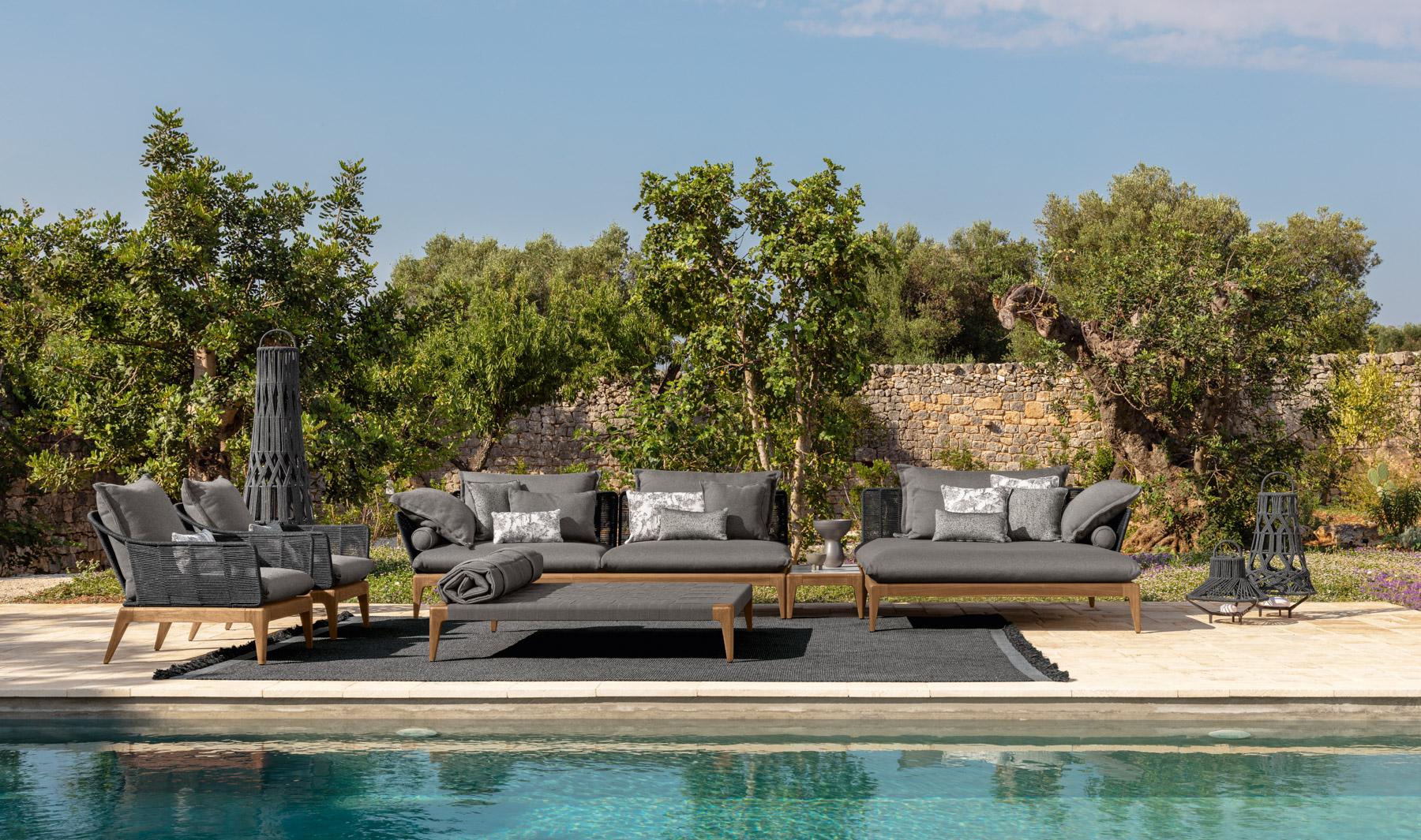 TALENTI | CRUISE//TEAK  POUF - $8,538.26 - $10,184.09 - Image 2