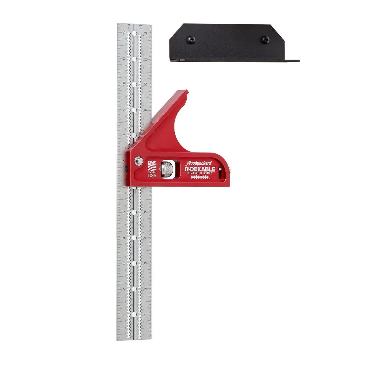 Woodpeckers CSQ-STM-20 in-DEXABLE Combo Square – Standard – Metric – 300Mm Blade