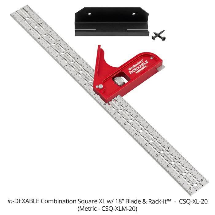 Woodpeckers CSQ-XL-20 in-DEXABLE Combo Square XL – 18 in. Blade