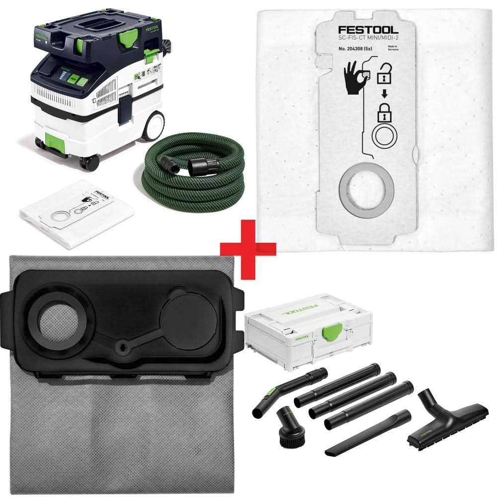 Festool CT MIDI I HEPA Bluetooth Dust Extractor Pro Bundle - Image 1