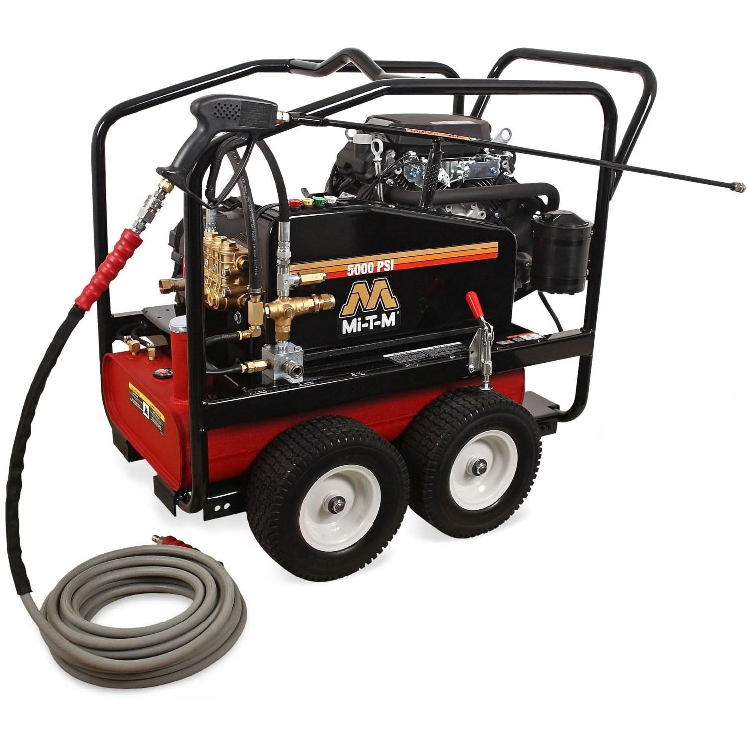 Mi-T-M CWC-5004-4MGH CWC Premium Series 5000 PSI Gasoline Belt Drive Cold Water Pressure Washer - Image 1