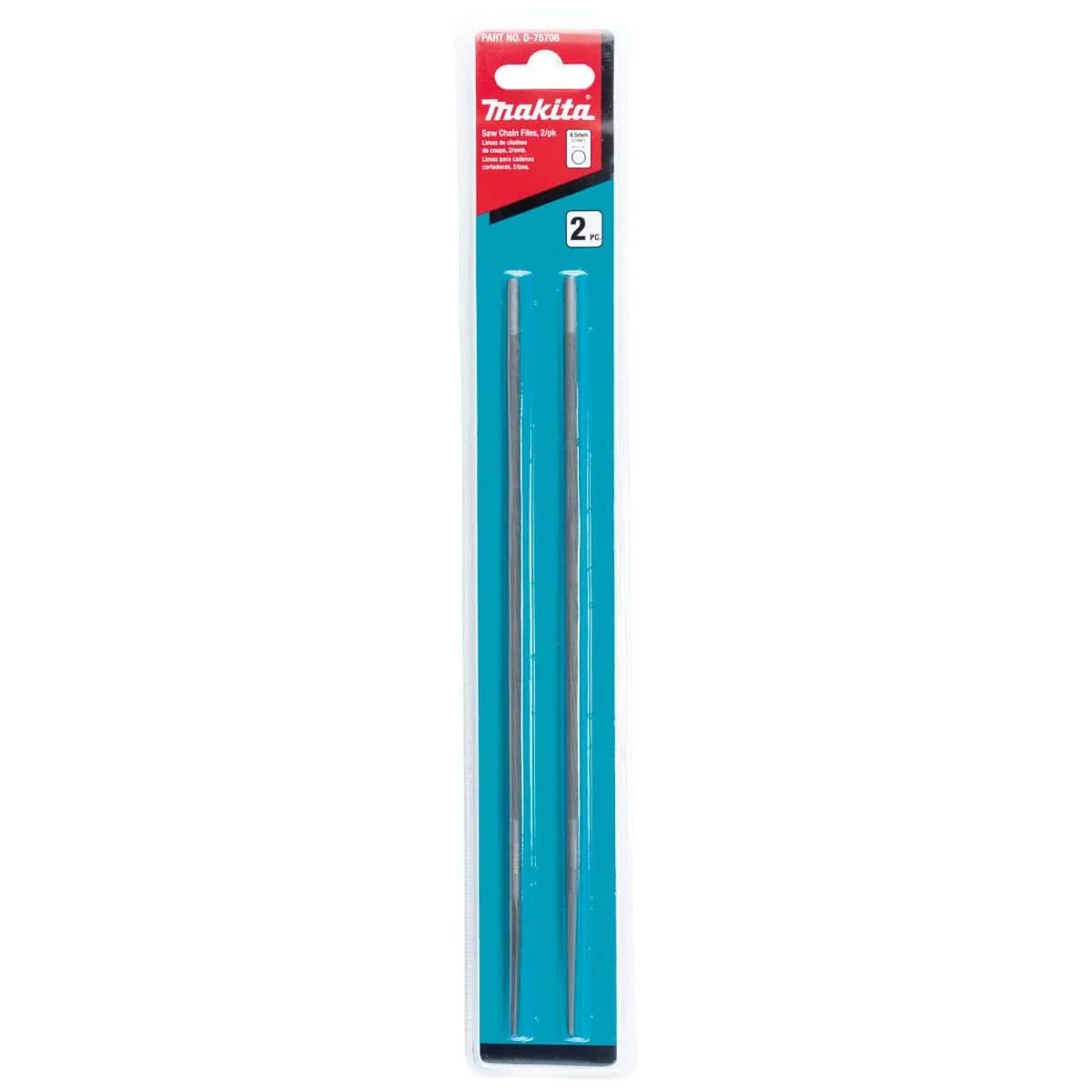 Makita D-75708 4.5 mm Round Saw Chain Files, 2/pk - Image 2