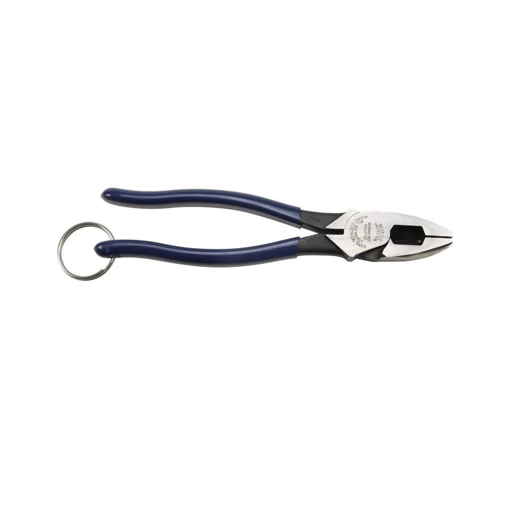 Klein Tools D213-9NETT Pliers, High-Leverage Side Cutters, Tether Ring - Image 2