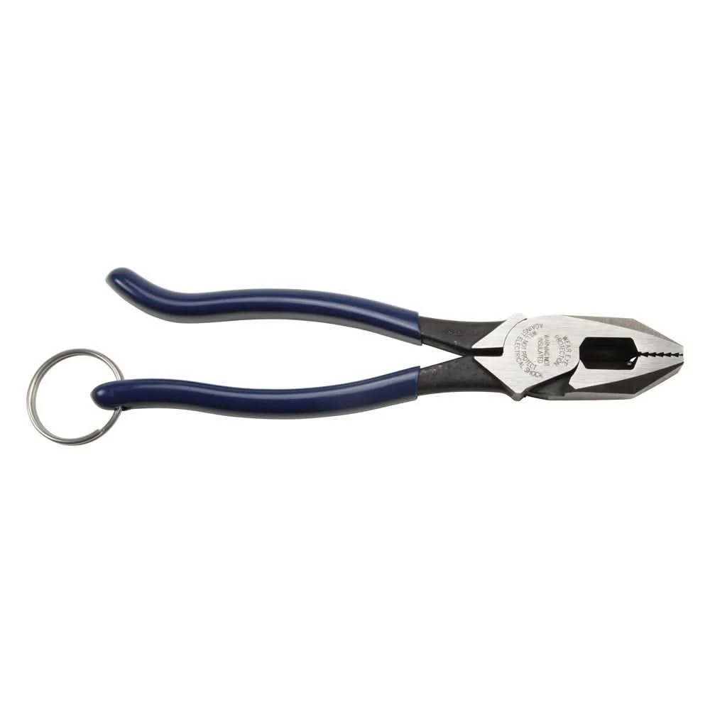 Klein Tools D213-9STT Ironworker's Pliers with Tether Ring - Image 2