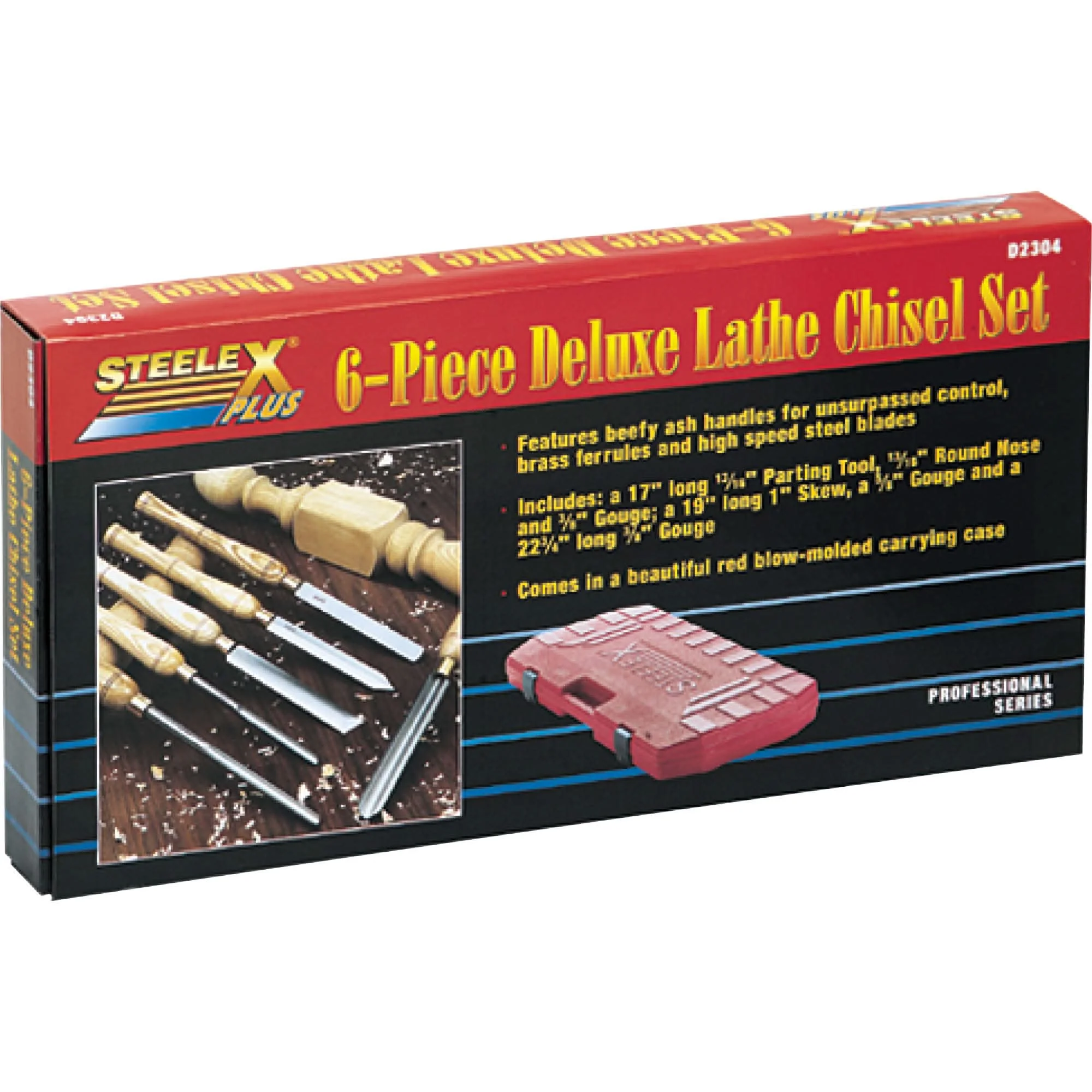 Shop Fox D2304 6 pc. Deluxe HSS Lathe Chisel Set - Image 3