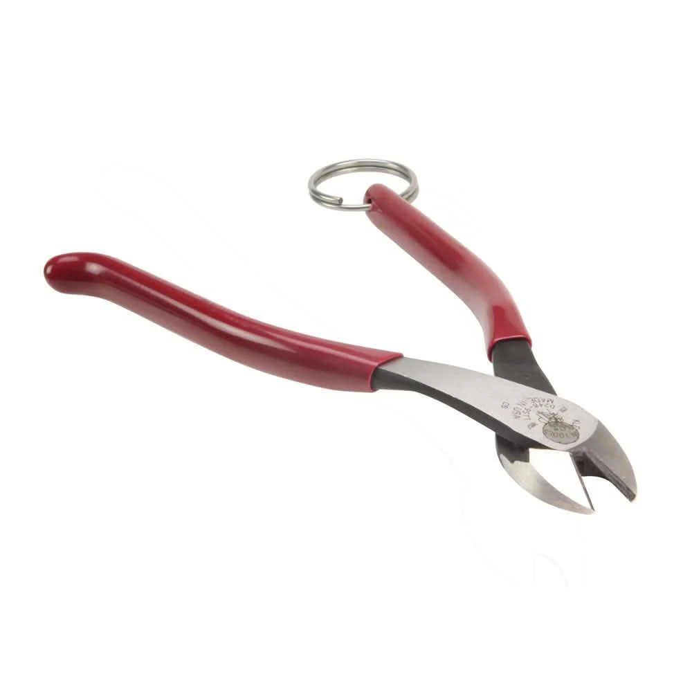 Klein Tools D248-9STT Ironworker's Diagonal Cutting Pliers, with Tether Ring, 8-Inch - Image 2