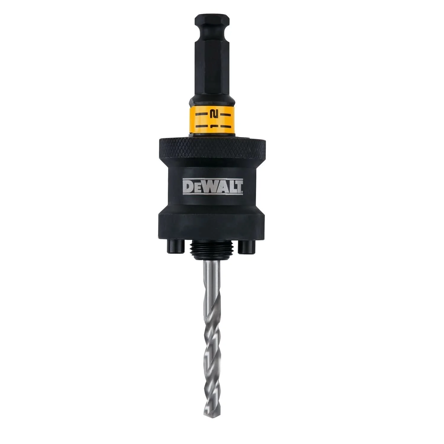 DeWalt DAH9912PBM 1-1/4 in. - 6 in. RAPID LOAD Quick Change Hole Saw Arbor, 1/2 in. Shank - Image 1