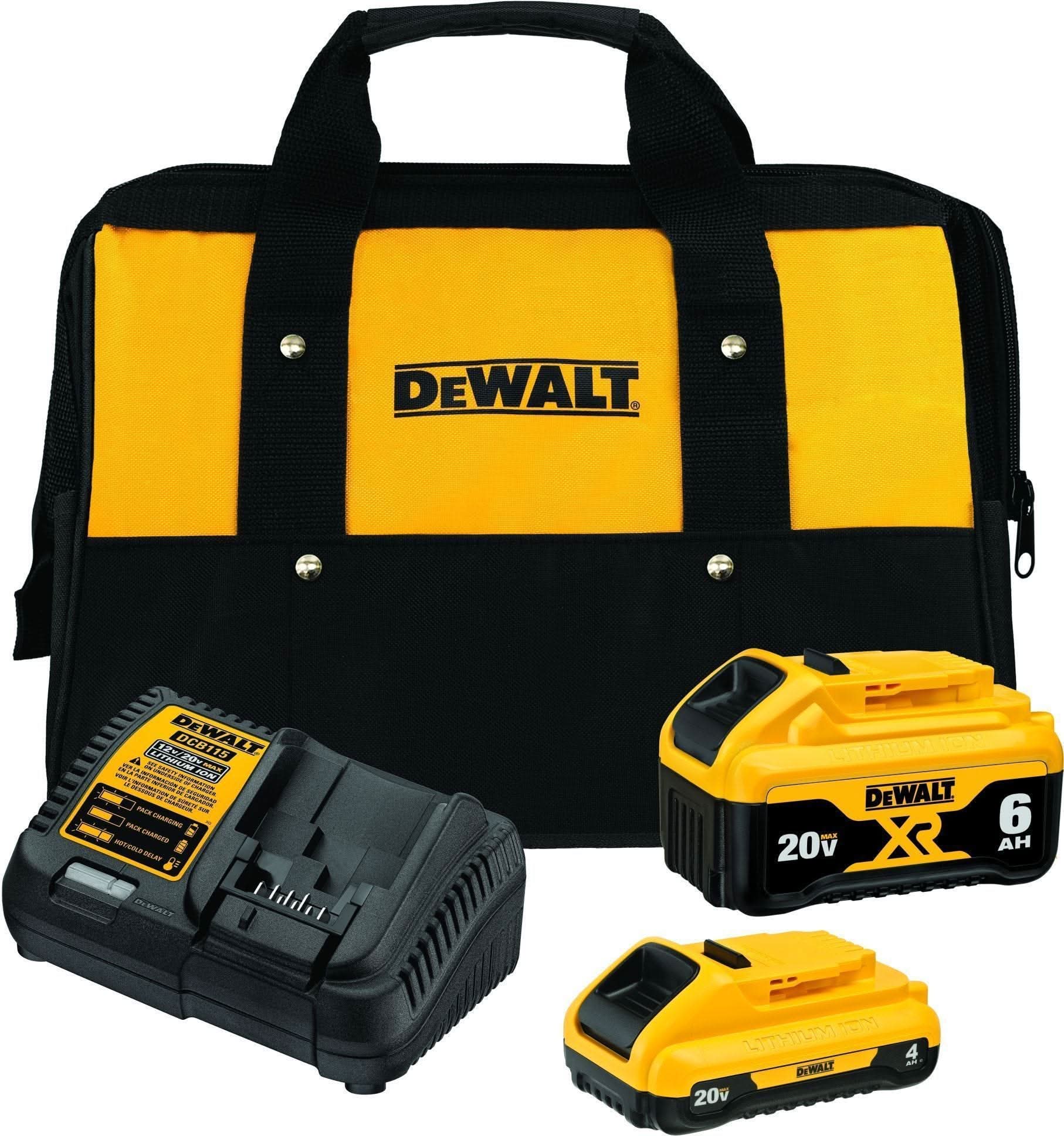 DeWalt 20V MAX XR 4.0Ah & 6.0Ah Starter Kit w/ 20V/60V MAX FLEXVOLT 6.0Ah Battery - Image 2