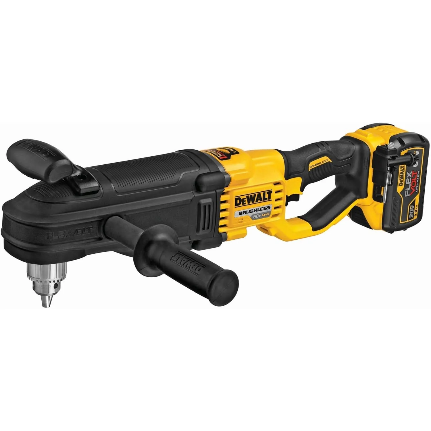 DeWalt DCD470X1 60V MAX FlexVOLT In-Line Stud & Joist Drill With E-Clutch System 9.0Ah Kit - Image 2