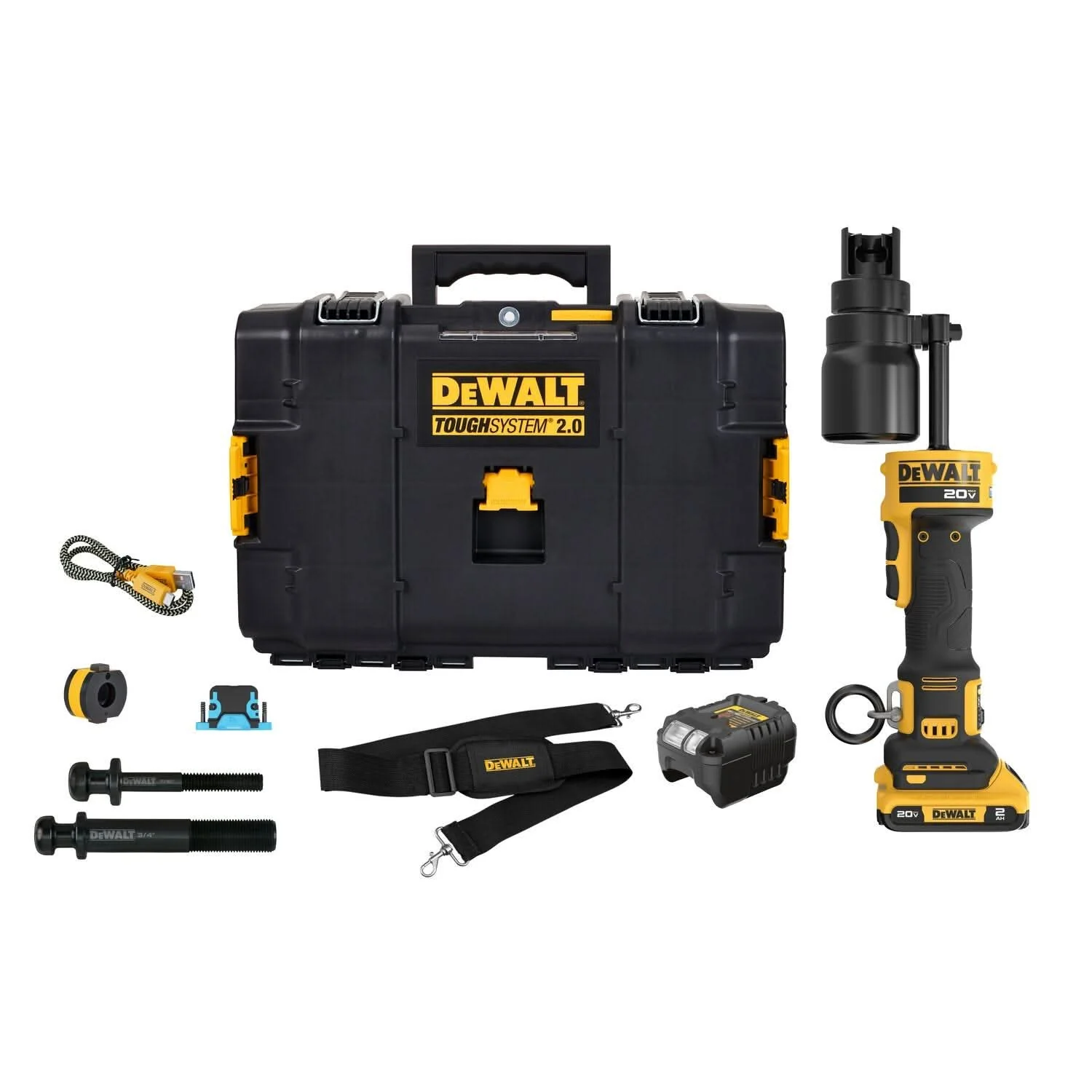 DeWalt DCE600D1 20V MAX* Hydraulic Knockout Tool 2.0Ah Kit - Image 2