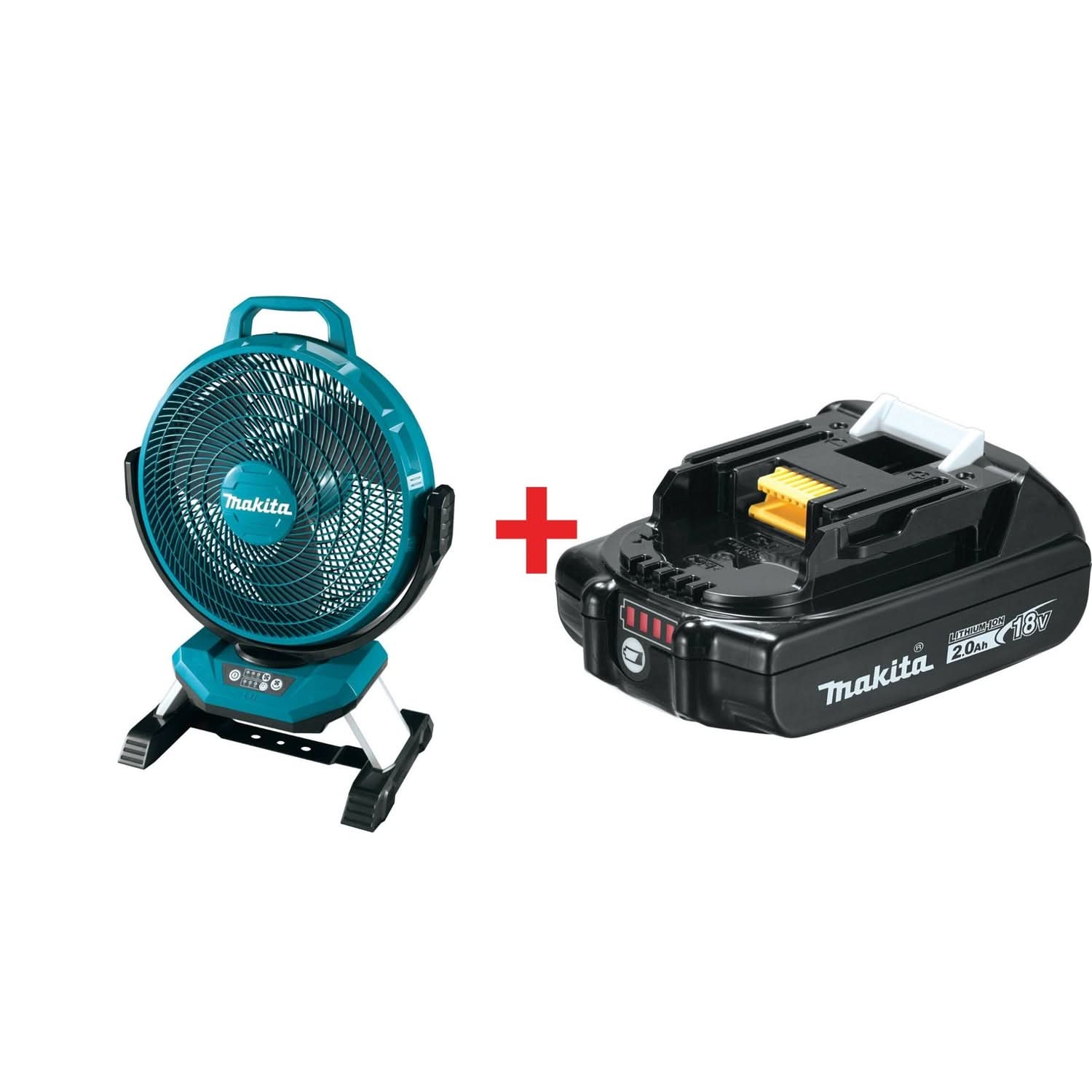 Makita 18V LXT Lithium-Ion Cordless 13-In. Fan with Compact 2.0Ah Battery - Image 1