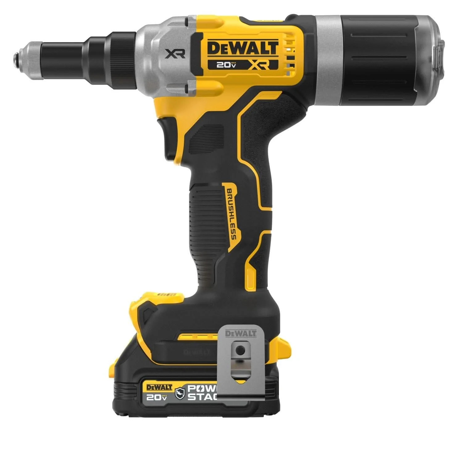 DeWalt DCF414GE2 20V MAX XR Brushless 1/4 in. Rivet Tool POWERSTACK 1.7Ah Kit - Image 3