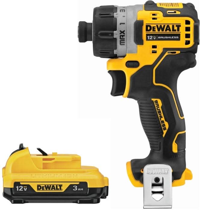 DEWALT DCF601B XTREME 12V MAX Brushless 1/4-in. Screwdriver, Tool Only - Image 1