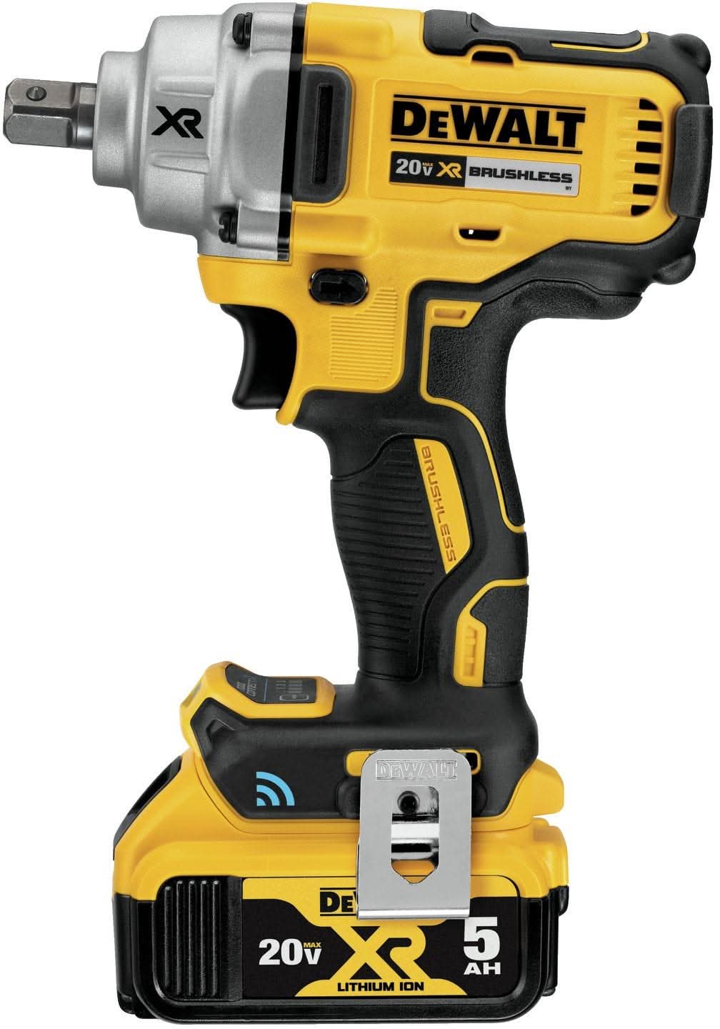 DeWalt DCF896P2 20V MAX Tool Connect 1/2-Inch Mid-Range Detent Pin Anvil Impact Wrench 5.0Ah Kit - Image 3