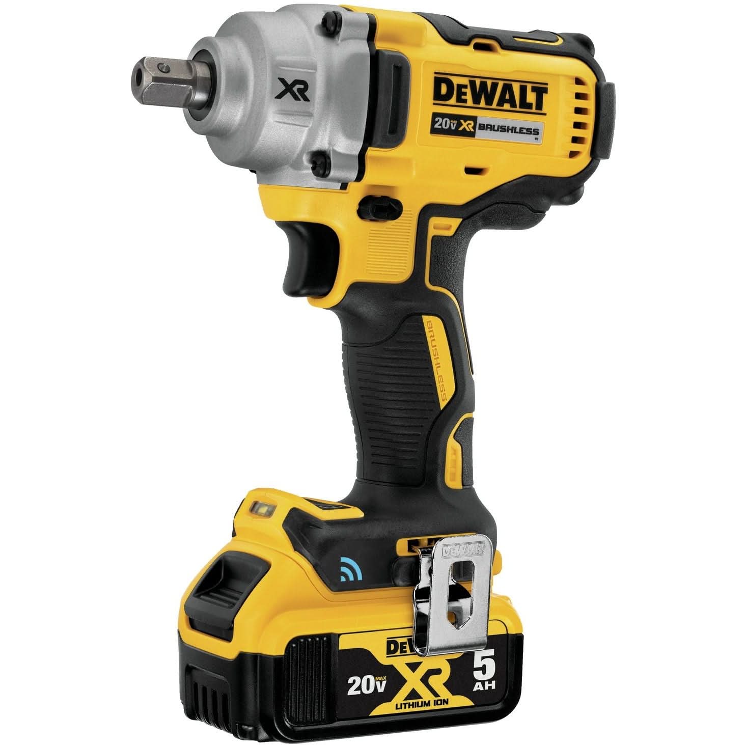 DeWalt DCF896P2 20V MAX Tool Connect 1/2-Inch Mid-Range Detent Pin Anvil Impact Wrench 5.0Ah Kit - Image 2