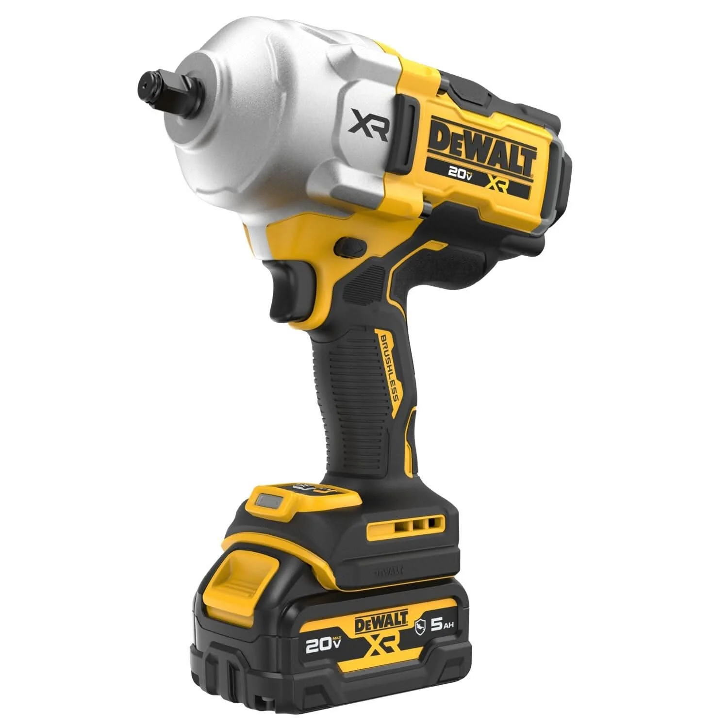 DeWalt DCF961GH1 20V MAX XR Brushless 1/2 in. High-Roque Impact Wrench w/ Hog Ring Anvil 5.0Ah Kit - Image 2