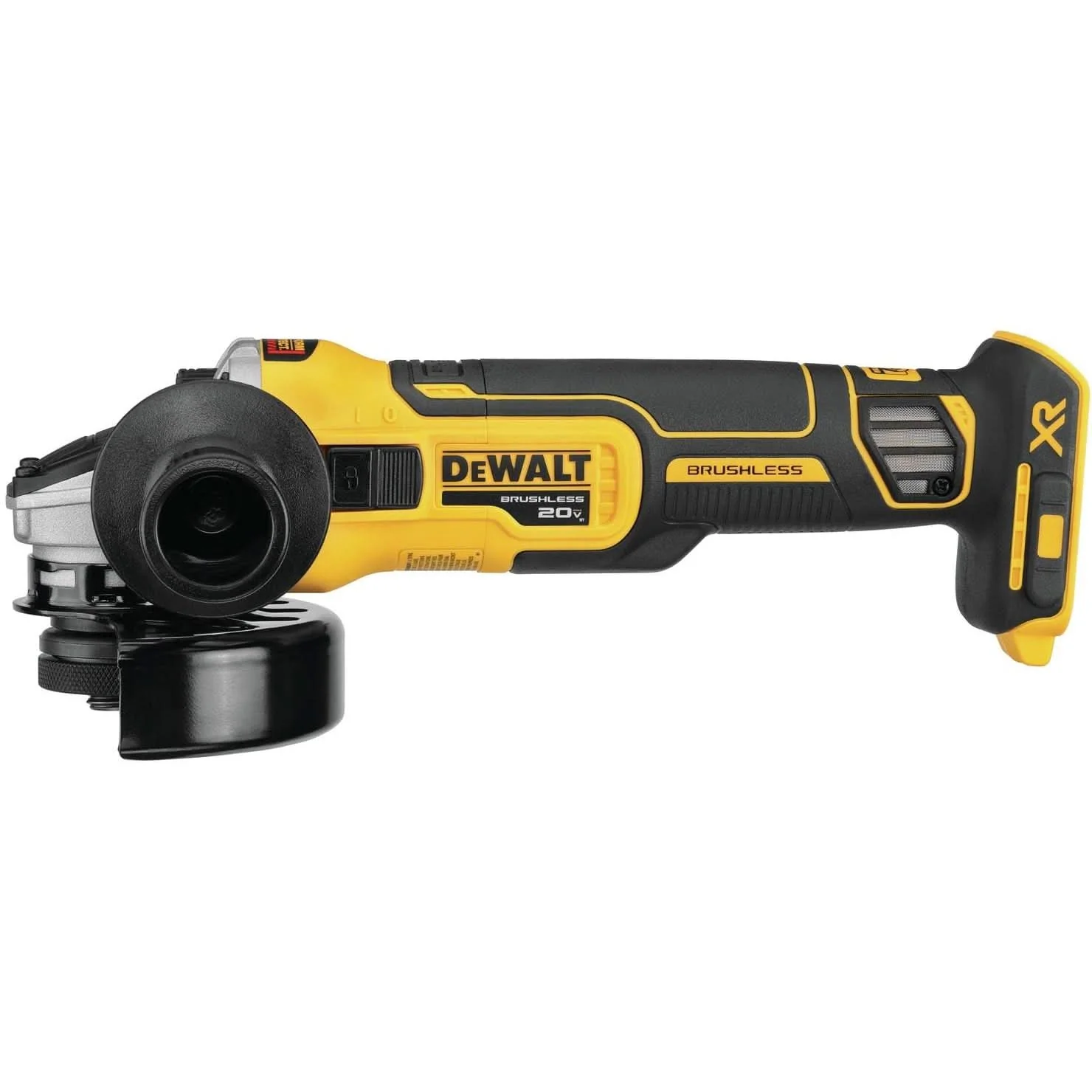 DeWalt DCG405B 20V MAX XR 4-1/2″ Slide Switch Small Angle Grinder With Kickback Brake, Tool Only