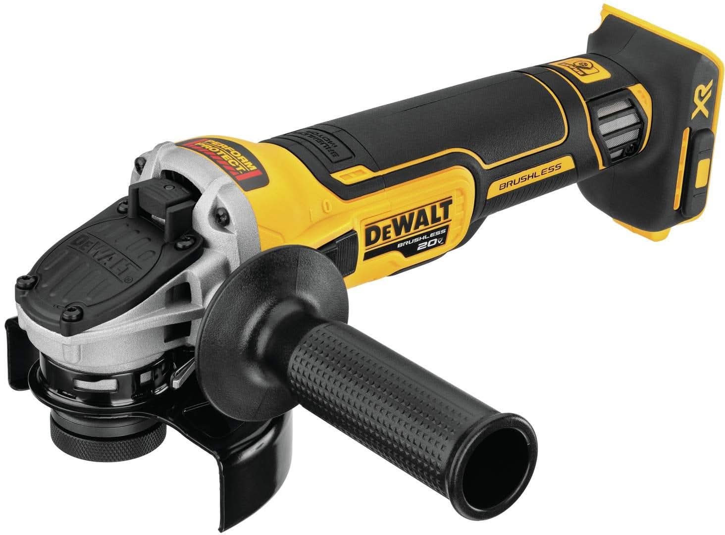 DeWalt DCG405B 20V MAX XR 4-1/2" Slide Switch Small Angle Grinder With Kickback Brake, Tool Only - Image 2
