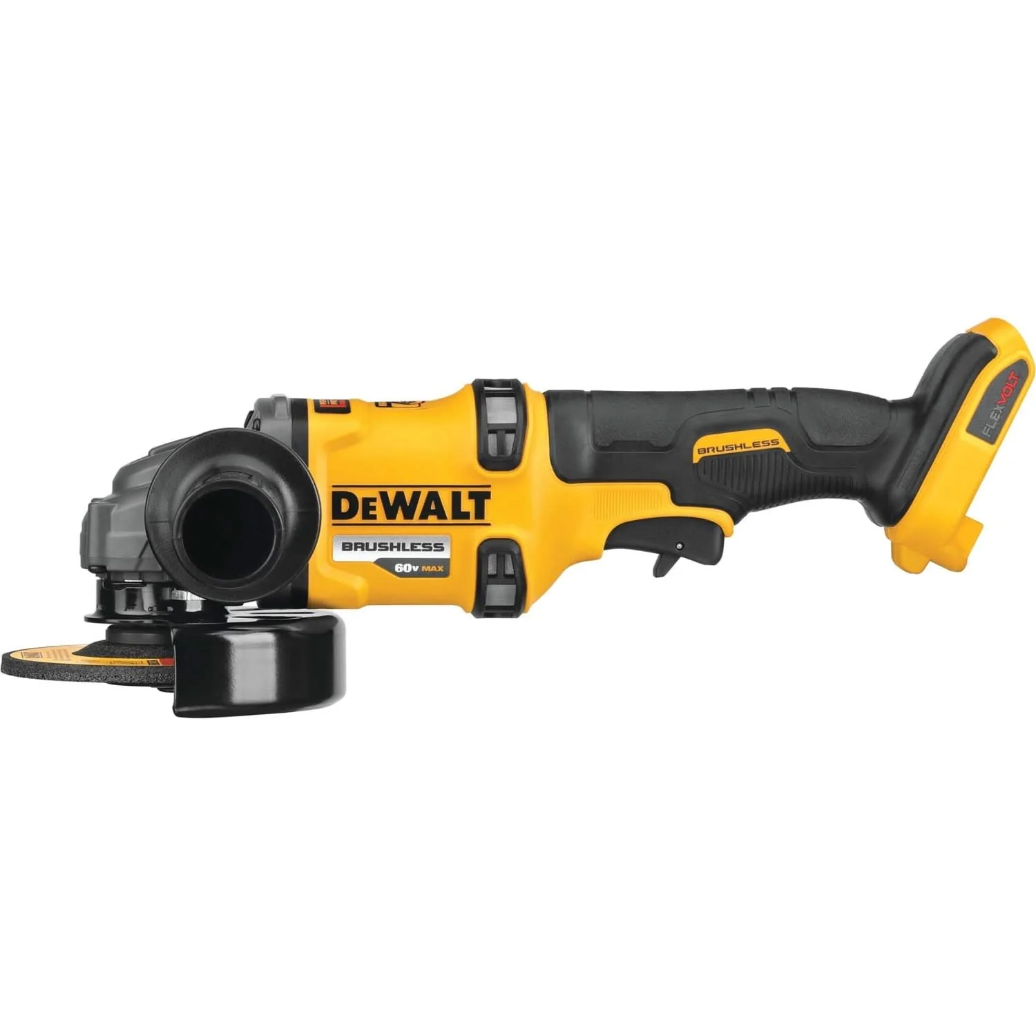 DeWalt DCG418B Flexvolt 60V MAX Brushless 4-1/2″ – 6″ Cordless Grinder With Kickback Brake, Tool Only