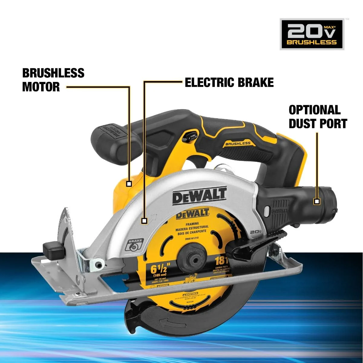 DEWALT DCK239E2 20V MAX* Brushless Circular Saw and Drill POWERSTACK 1.7Ah Combo Kit (PROMO) - Image 3