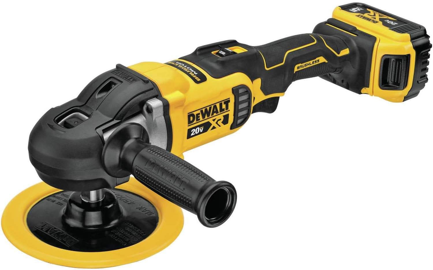 DeWalt DCM849P2 20V MAX XR 7-inch Cordless Variable Speed Rotary Polisher 5.0Ah Kit - Image 3