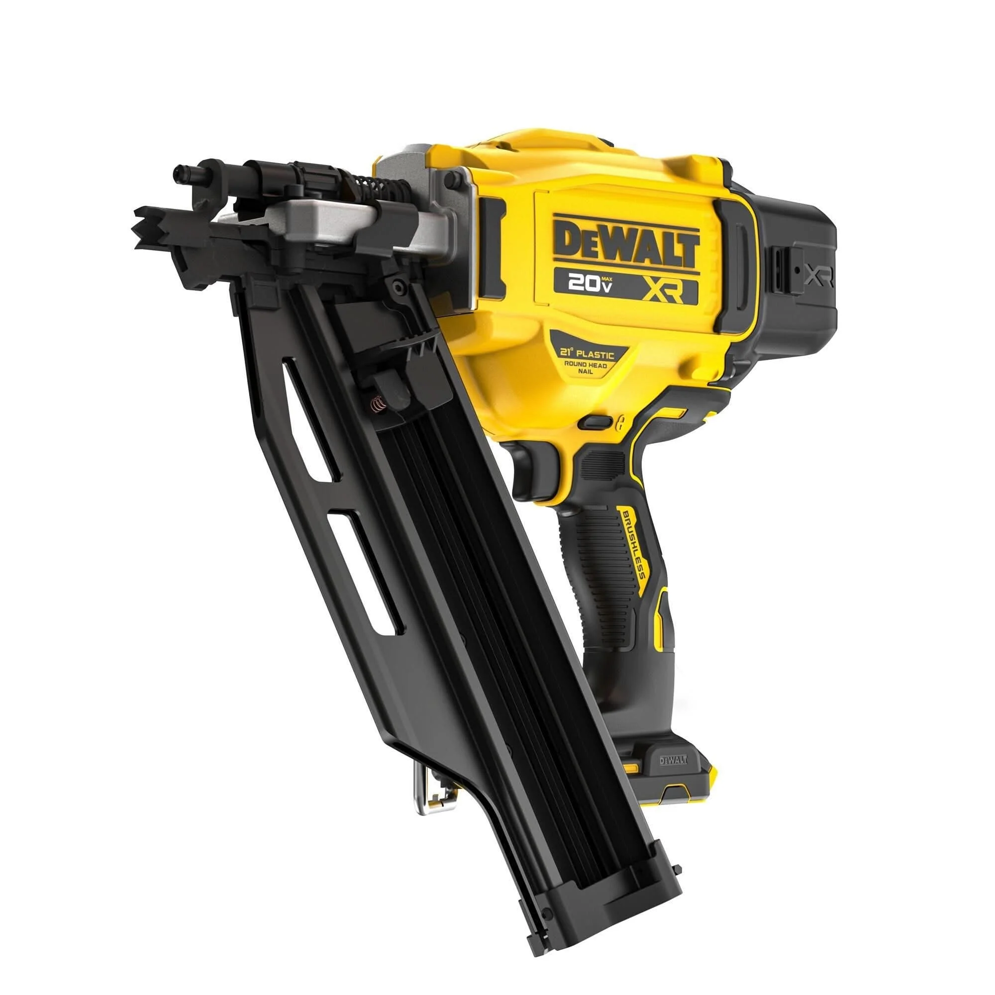 DeWalt 20V MAX* XR Brushless 21 Degree Plastic Collated Framing Nailer with 20V MAX 5.0Ah Battery - Image 2