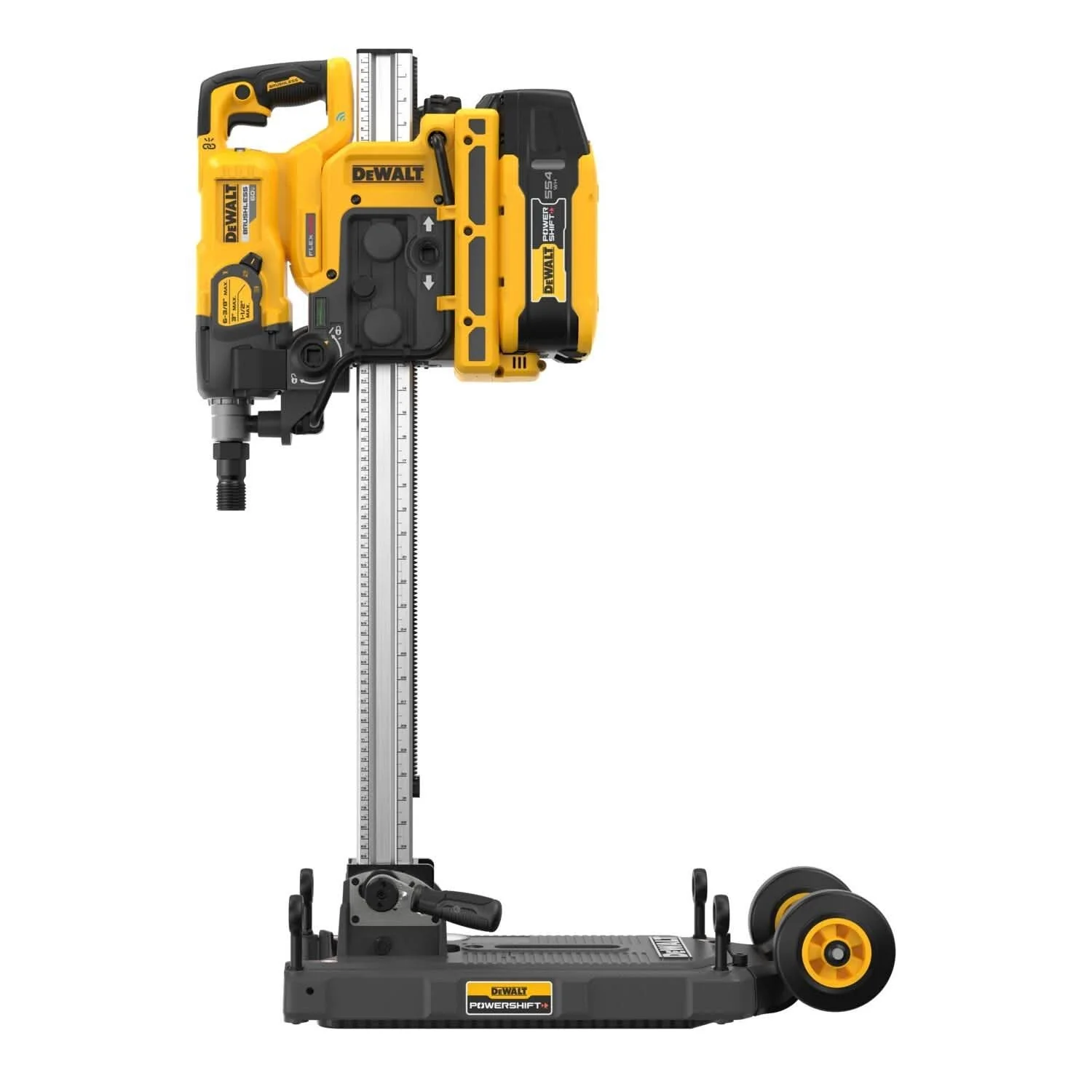 DeWALT DCPS150AG2 POWERSHIFT 60V MAX Brushless 6-3/8 in. 3-Speed Core Drill Kit w/ Stand - Image 2