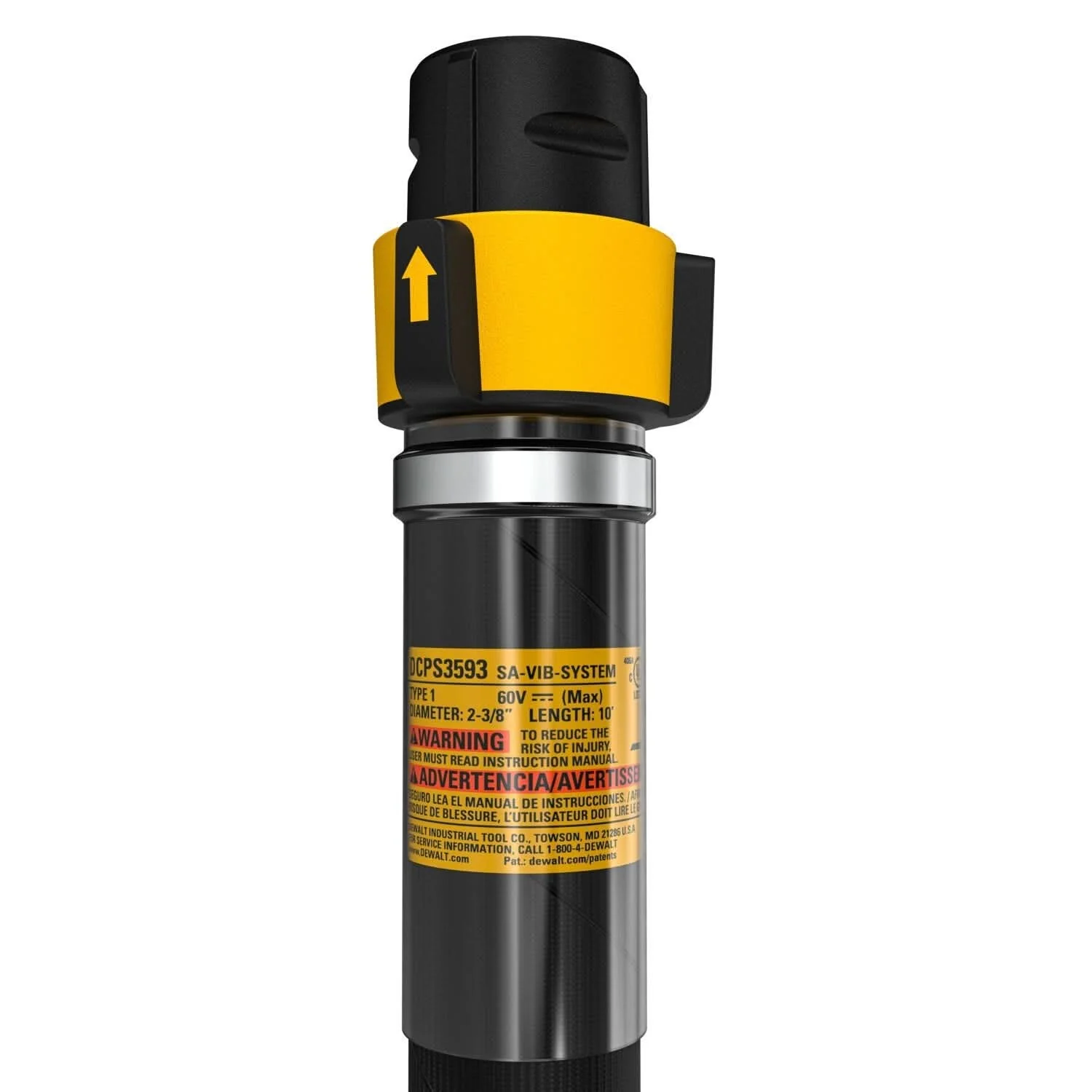 DeWALT DCPS3593 POWERSHIFT Concrete Vibrator Shaft, 2.25 in. x 10 ft. - Image 3