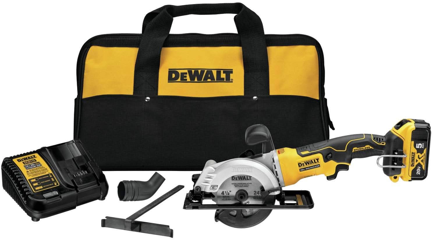 Dewalt DCS571P1 ATOMIC 20V MAX 4-1/2″ Circular Saw 5.0Ah Kit