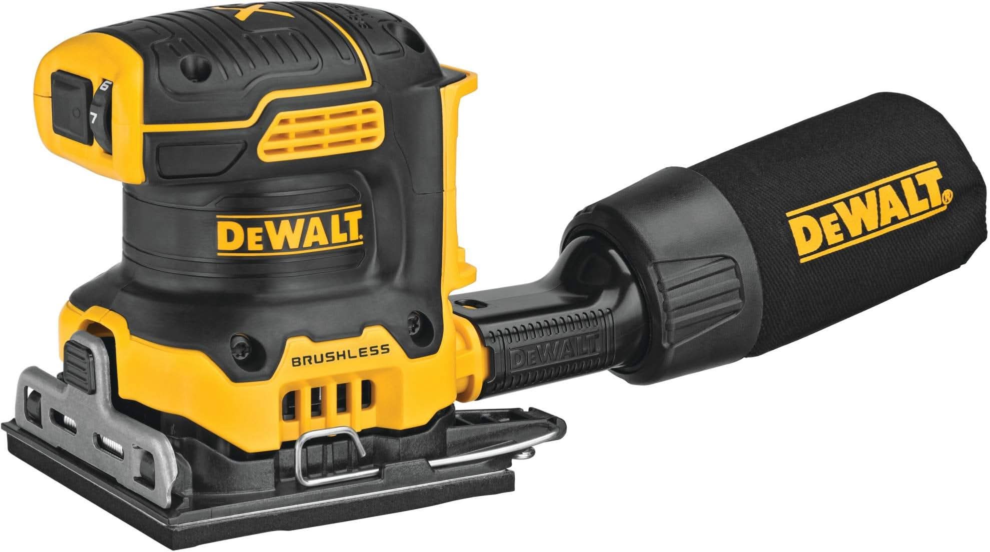 DeWalt DCW200B 20V MAX XR Brushless 1/4-Sheet Cordless Sander w/ 5.0Ah Battery - Image 2