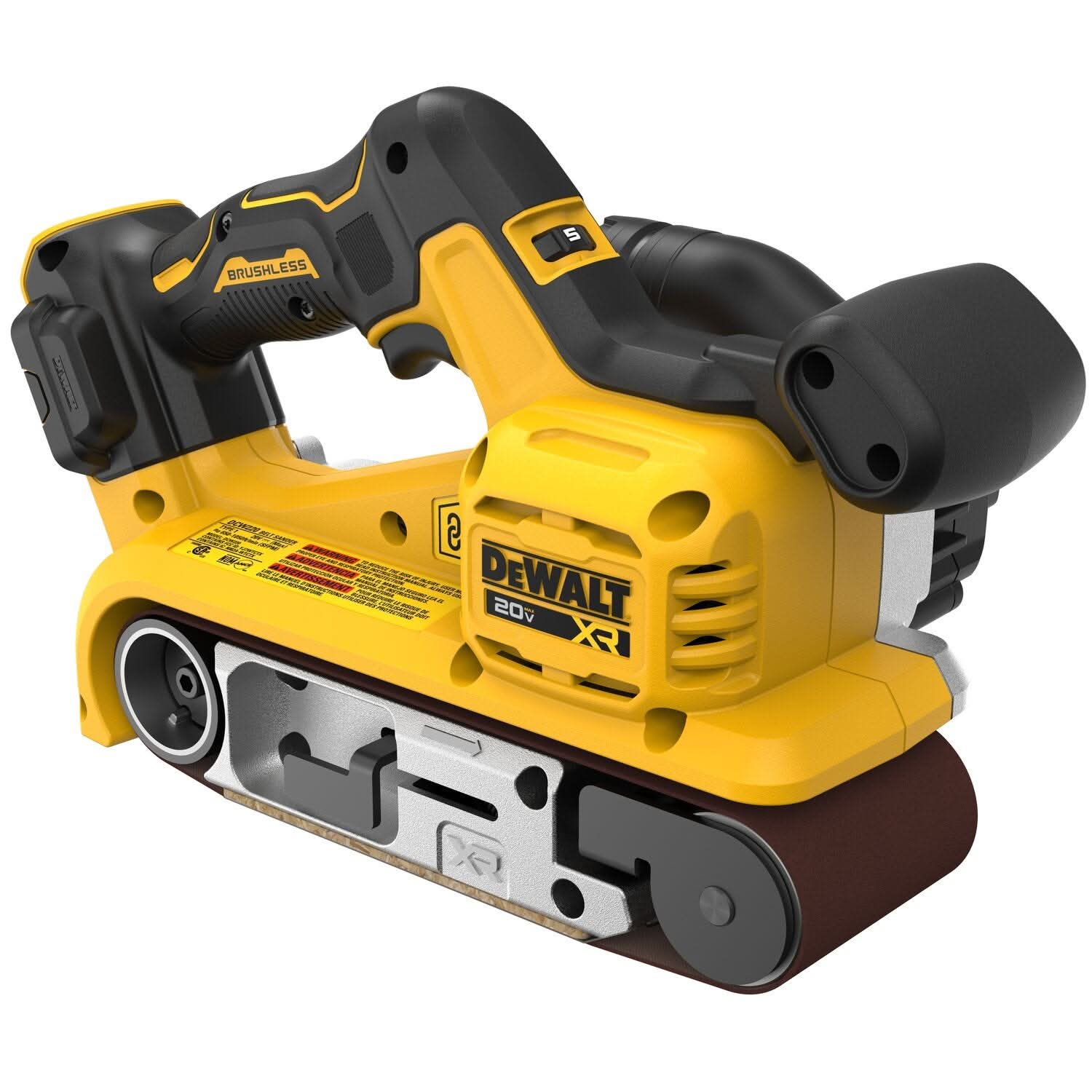 DeWALT DCW220B 20V MAX XR 3 in. x 21 in. Brushless Belt Sander, Tool Only - Image 2