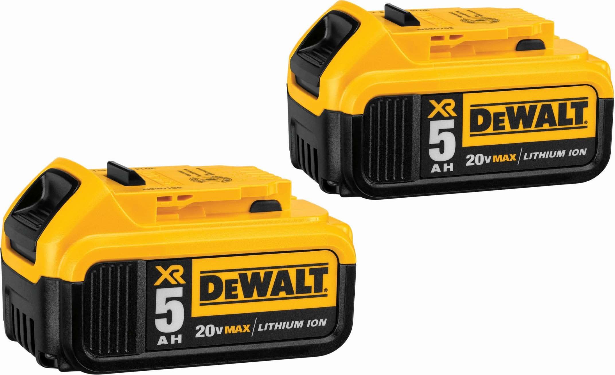 DeWalt 20V MAX Premium XR 4.0Ah Battery with 5.0Ah Battery 2-Pack - Image 3