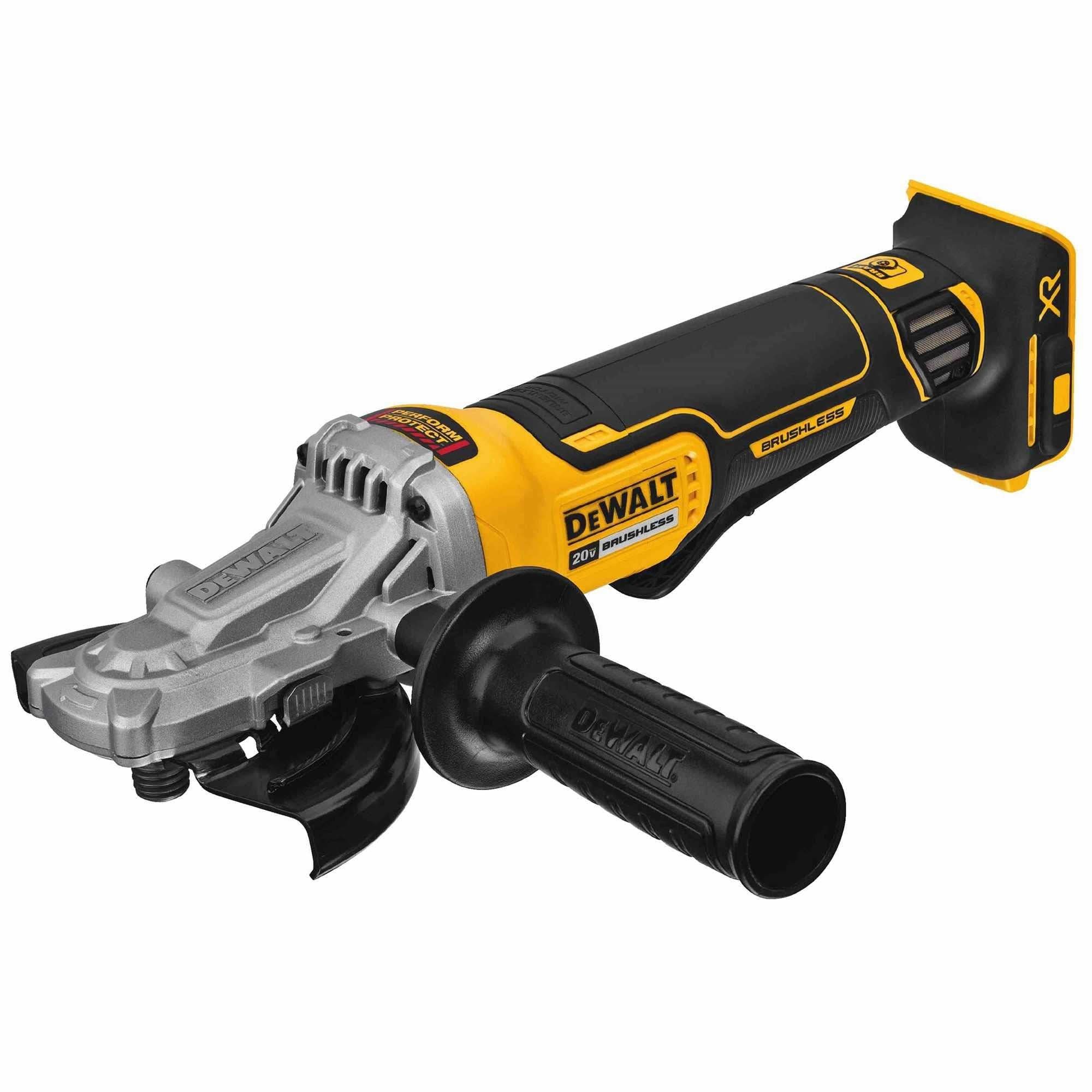 DeWalt DCG413FB 5" 20V Max XR Brushless Flathead Paddle Switch Small Angle Grinder With Kickback Brake - Image 2