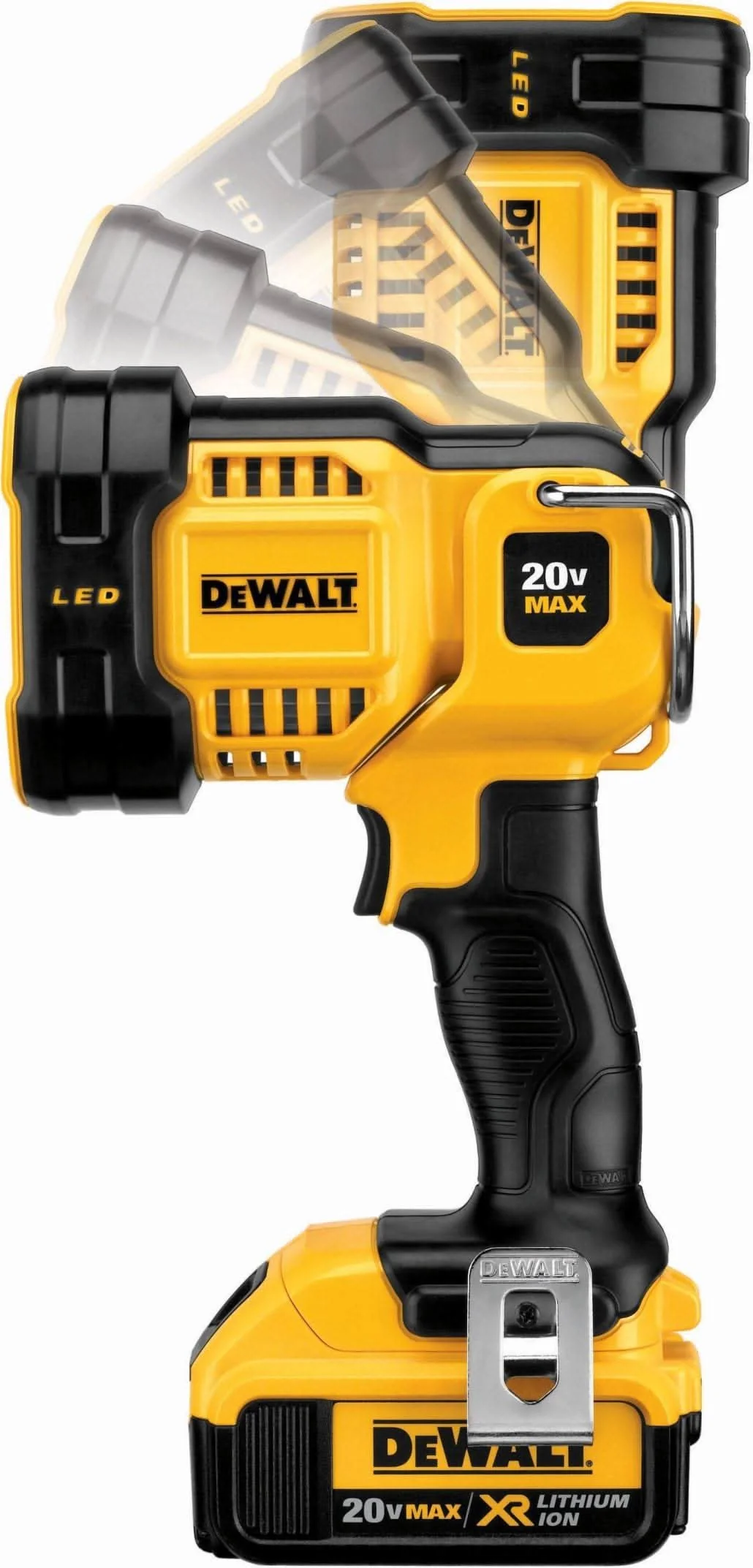 DeWalt DCL043 20V MAX 1500-Lumen LED Spotlight with POWERSTACK 3.5Ah Battery & Charger Starter Kit - Image 3