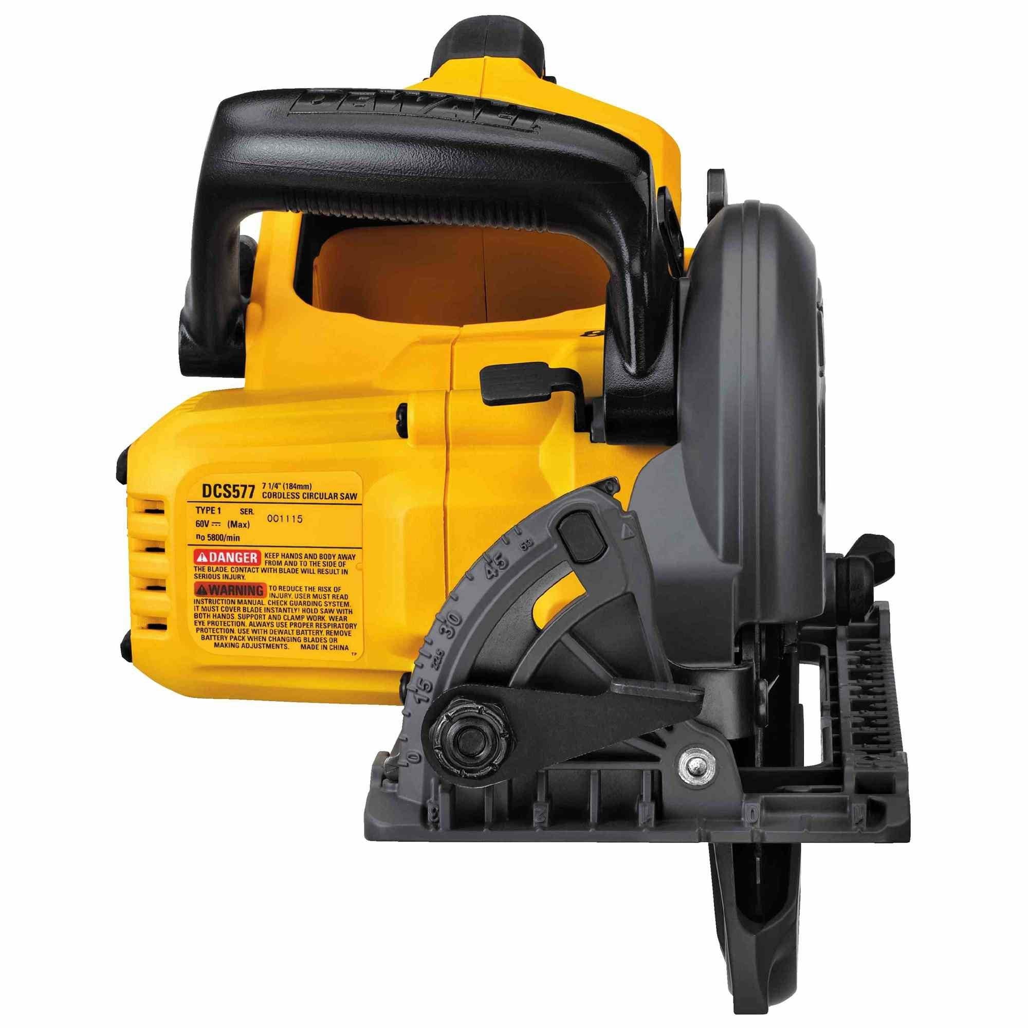 DeWalt DCS577B Flexvolt 60V Max 7-1/4 Worm Drive Style Saw, Tool Only (PROMO) - Image 3