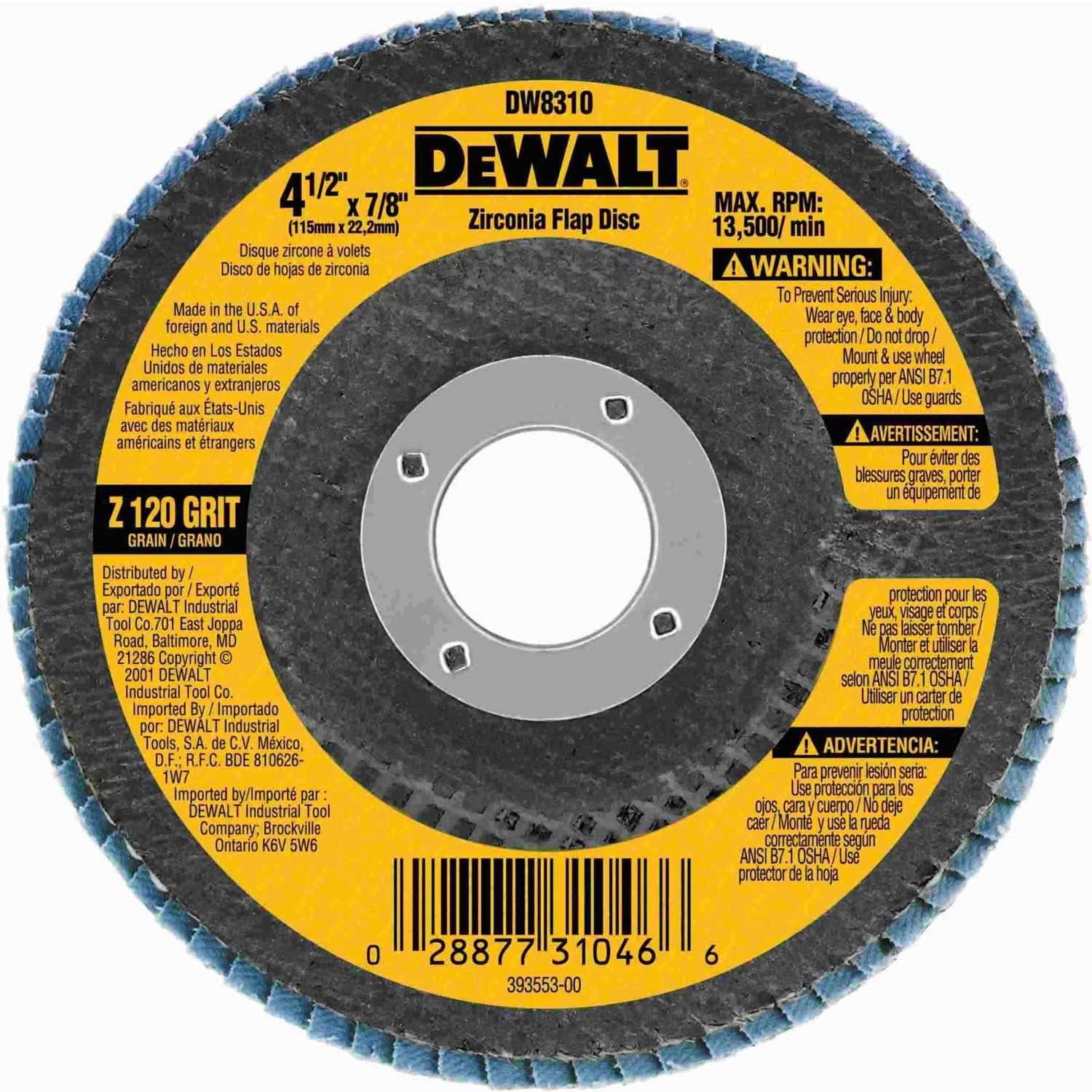 DeWalt DW831 Corded 5″ (125mm) Medium Angle Grinder