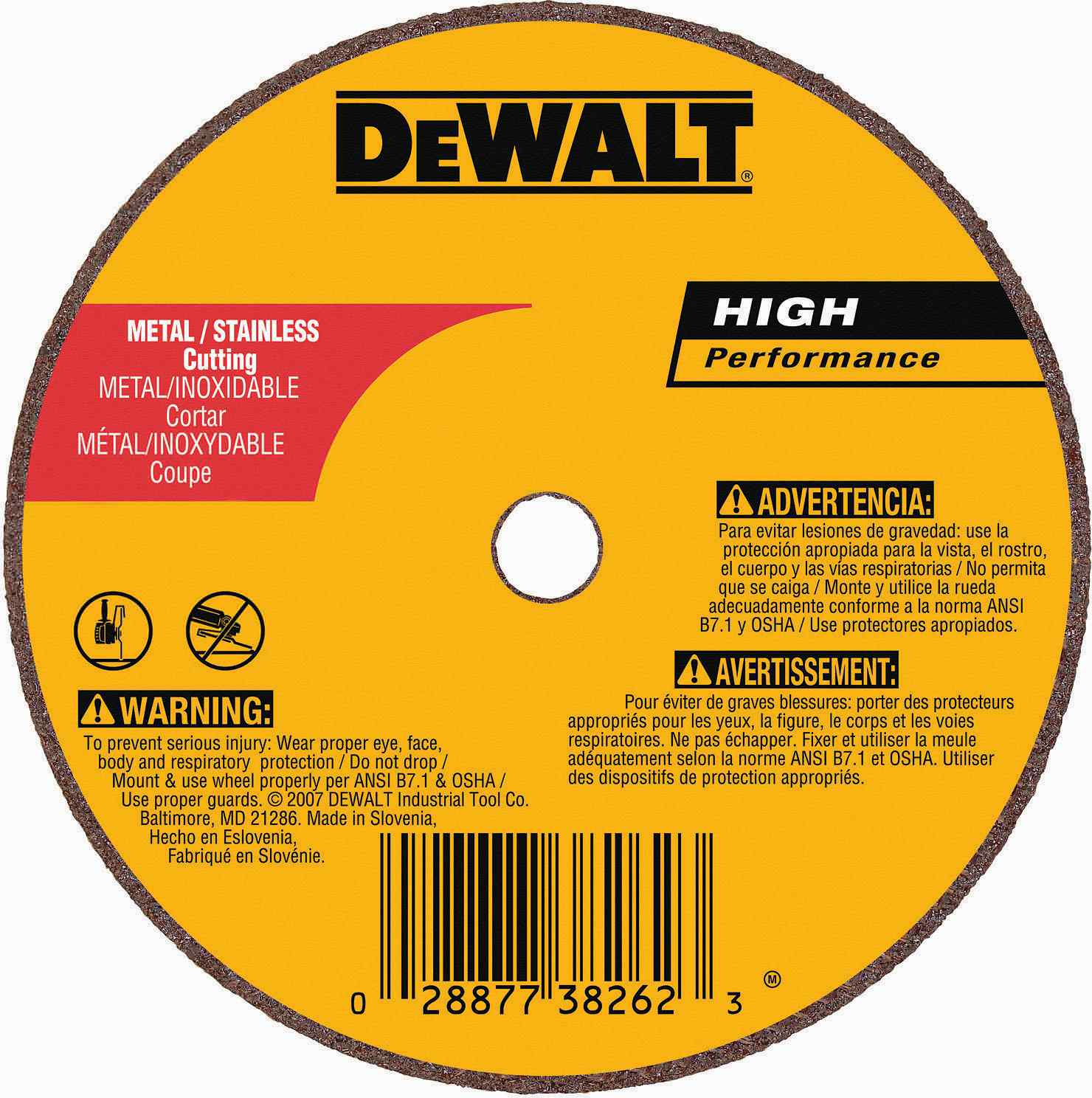 DeWalt 20V MAX XR Brushless 3 in. Cut-Off Tool (Tool Only) with 3" X 1/16" X 3/8" A60T Long Life Wheel - Image 3
