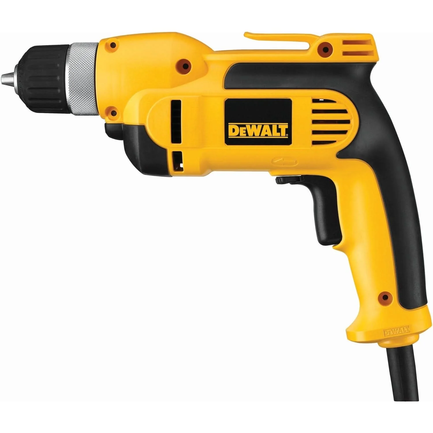 DeWalt DWD110K Corded 3/8" (10mm) VSR Pistol Grip Drill Kit with Keyless Chuck - Image 2