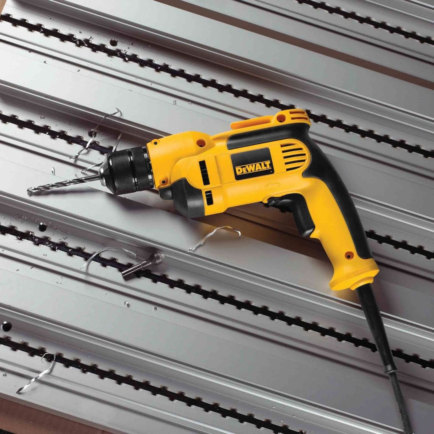 DeWalt DWD112 Corded 3/8″ (10mm) VSR Pistol Grip Drill with Keyless Chuck