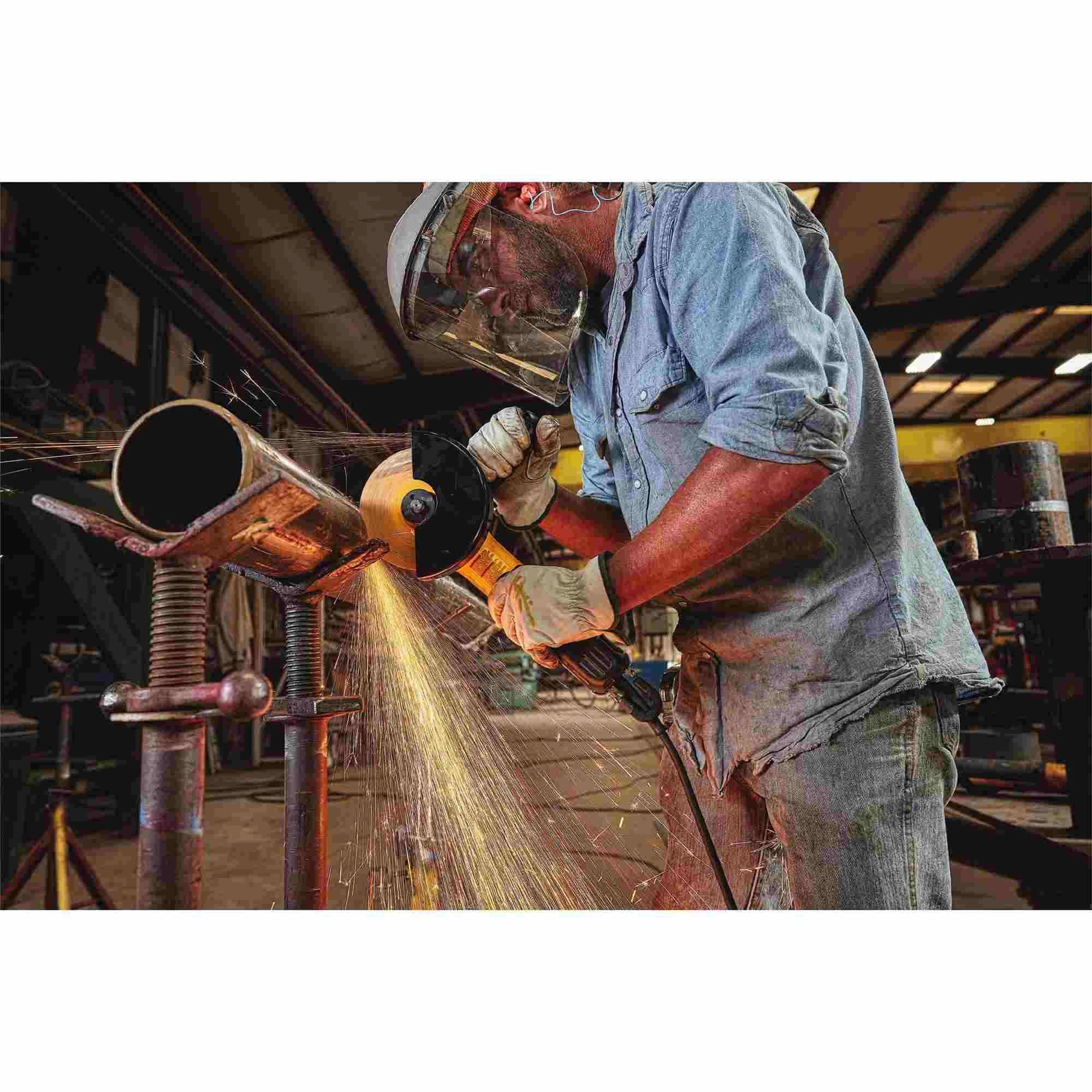 DeWalt DWE43244N Corded 5 In. / 6 In. Brushless Paddle Switch Small Angle Grinder With Kickback Brake, No Lock - Image 2