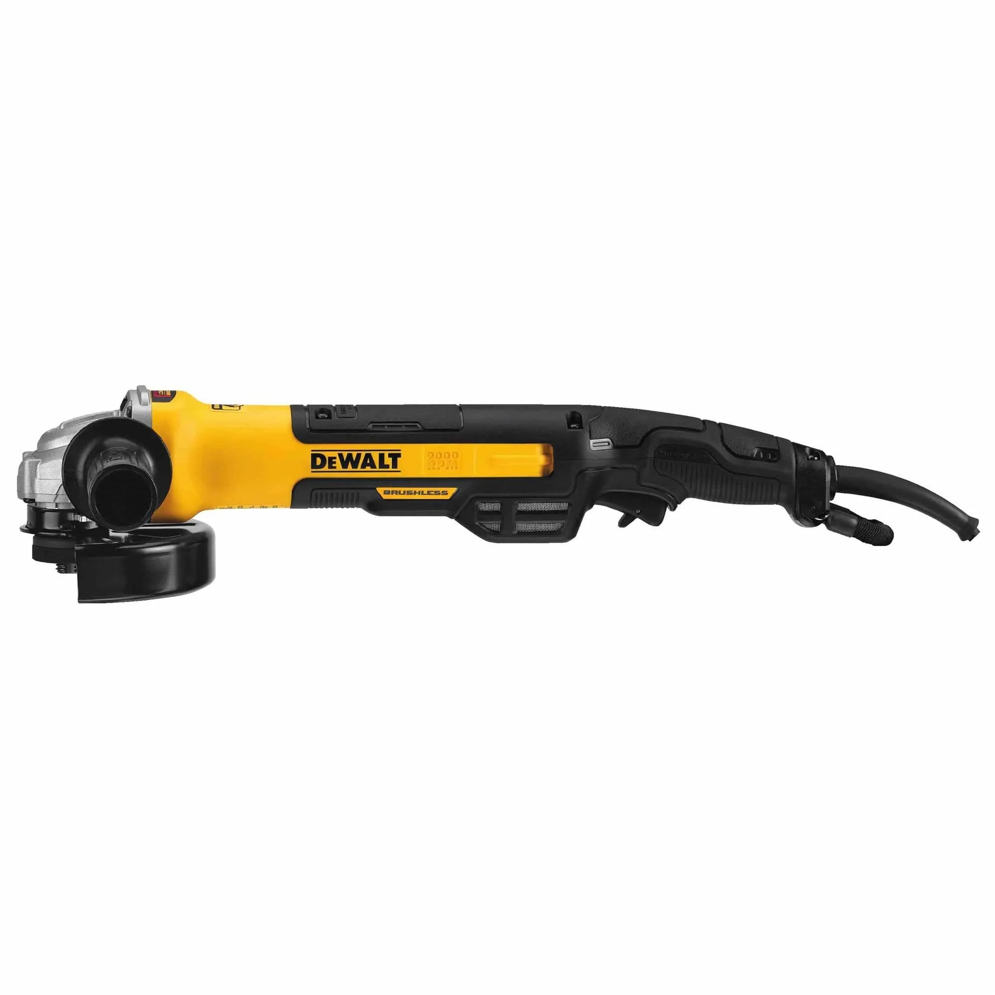 DeWalt DWE43265N Corded 5 In. / 6 In. Brushless Small Angle Grinder, Rat Tail With Kickback Brake, No Lock-On - Image 3
