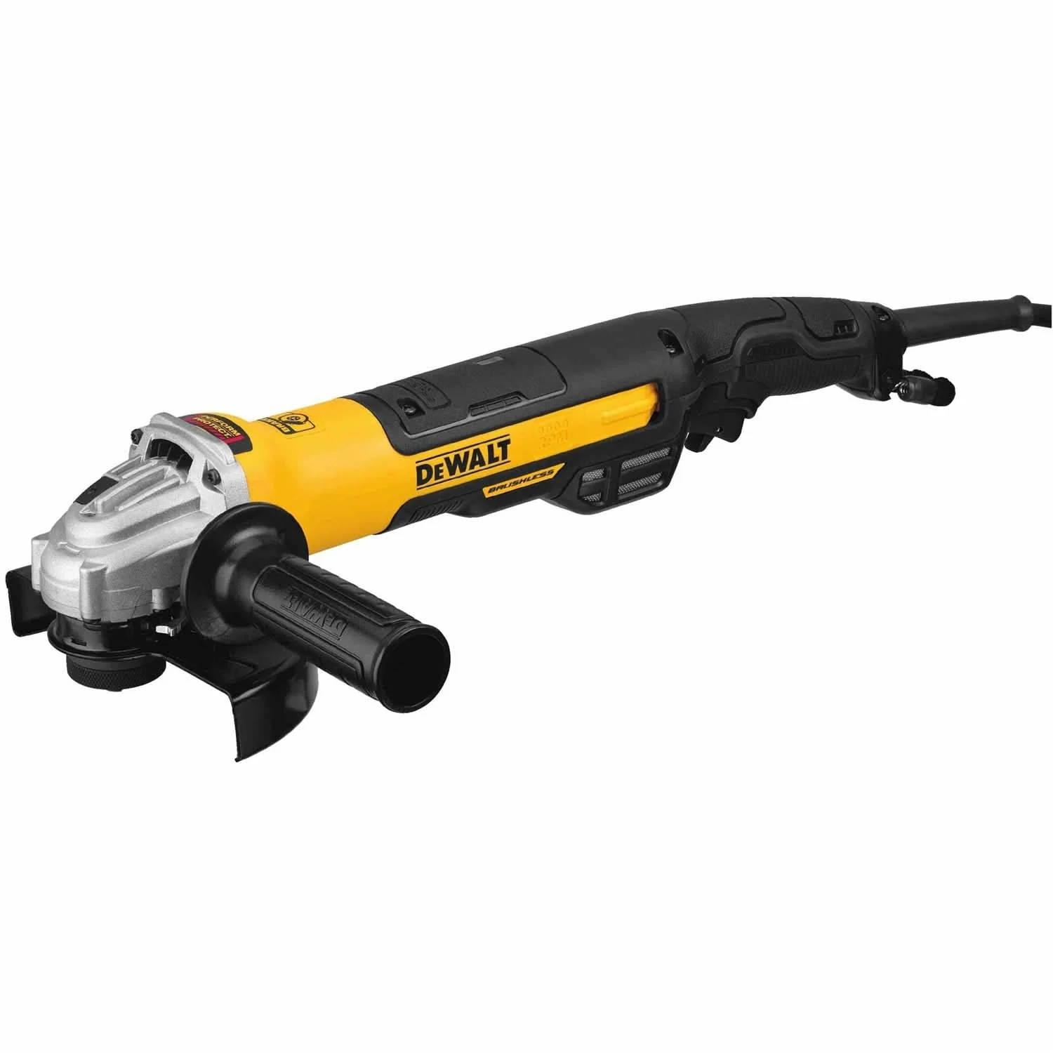 DeWalt DWE43265N Corded 5 In. / 6 In. Brushless Small Angle Grinder, Rat Tail With Kickback Brake, No Lock-On - Image 1