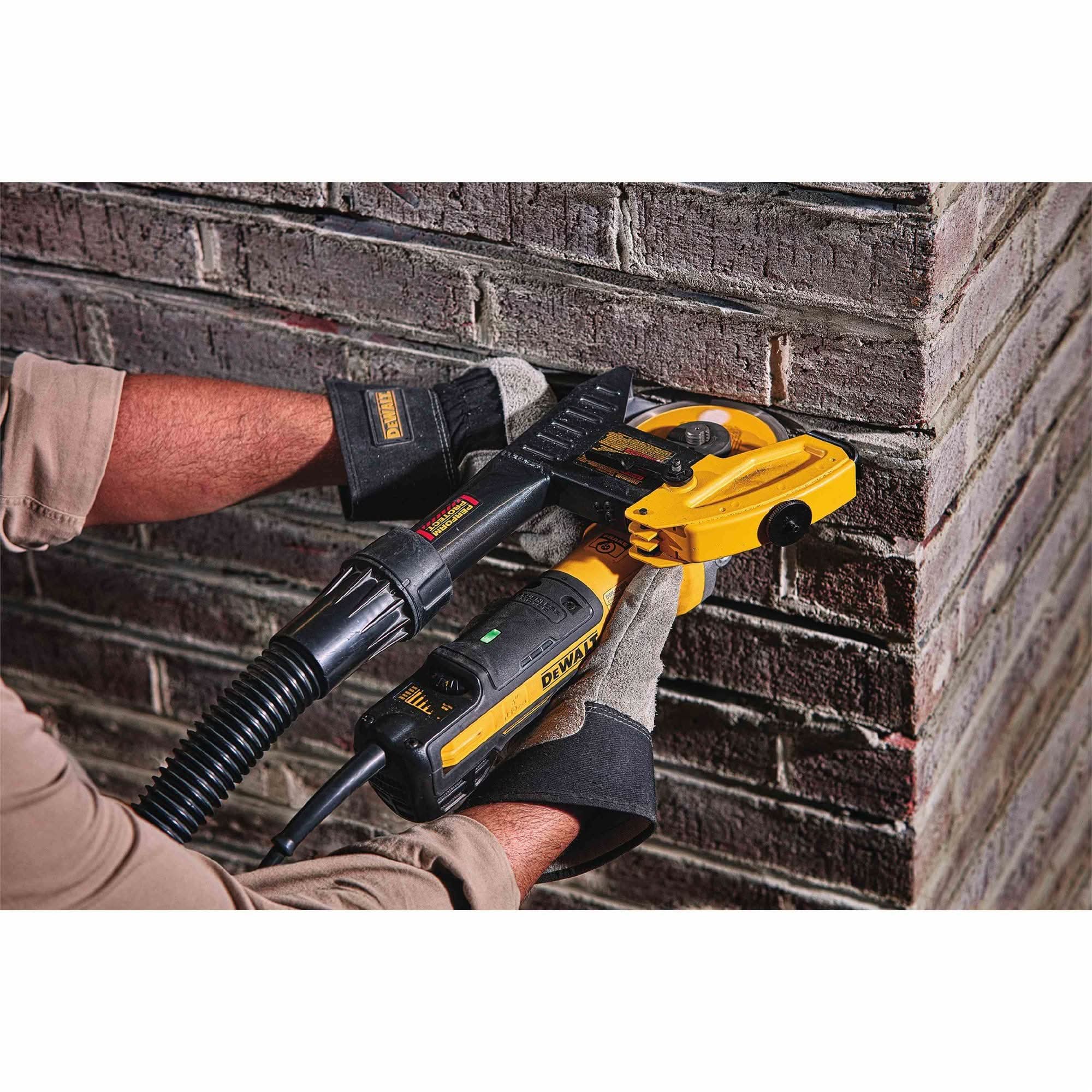 DeWalt DWE46202 Corded 5" / 6" Brushless Small Angle Grinder, Slide With Tuckpointing Shroud - Image 2