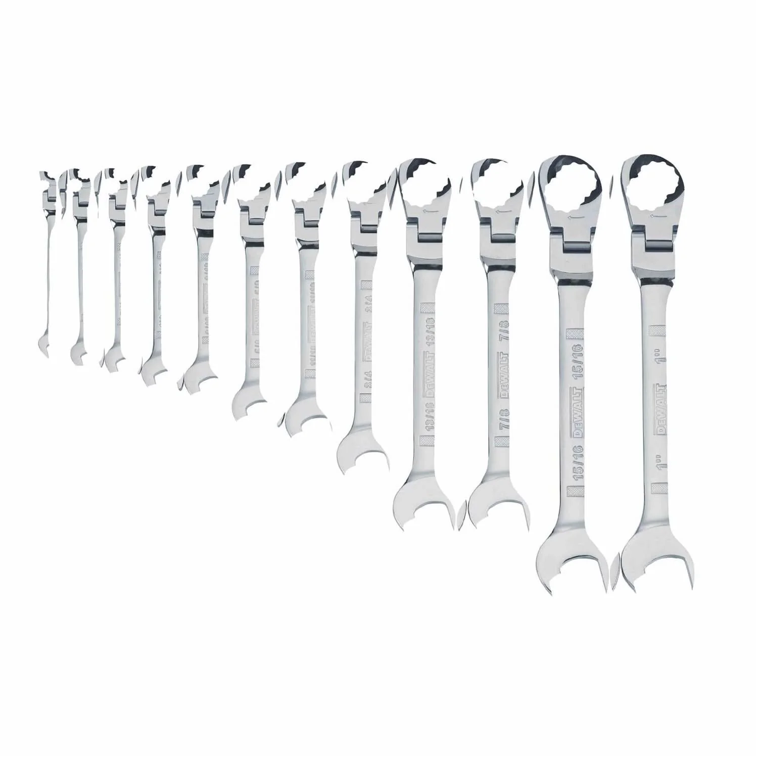 Dewalt DWMT19231 12 Piece Flex Head Ratcheting Wrench Set