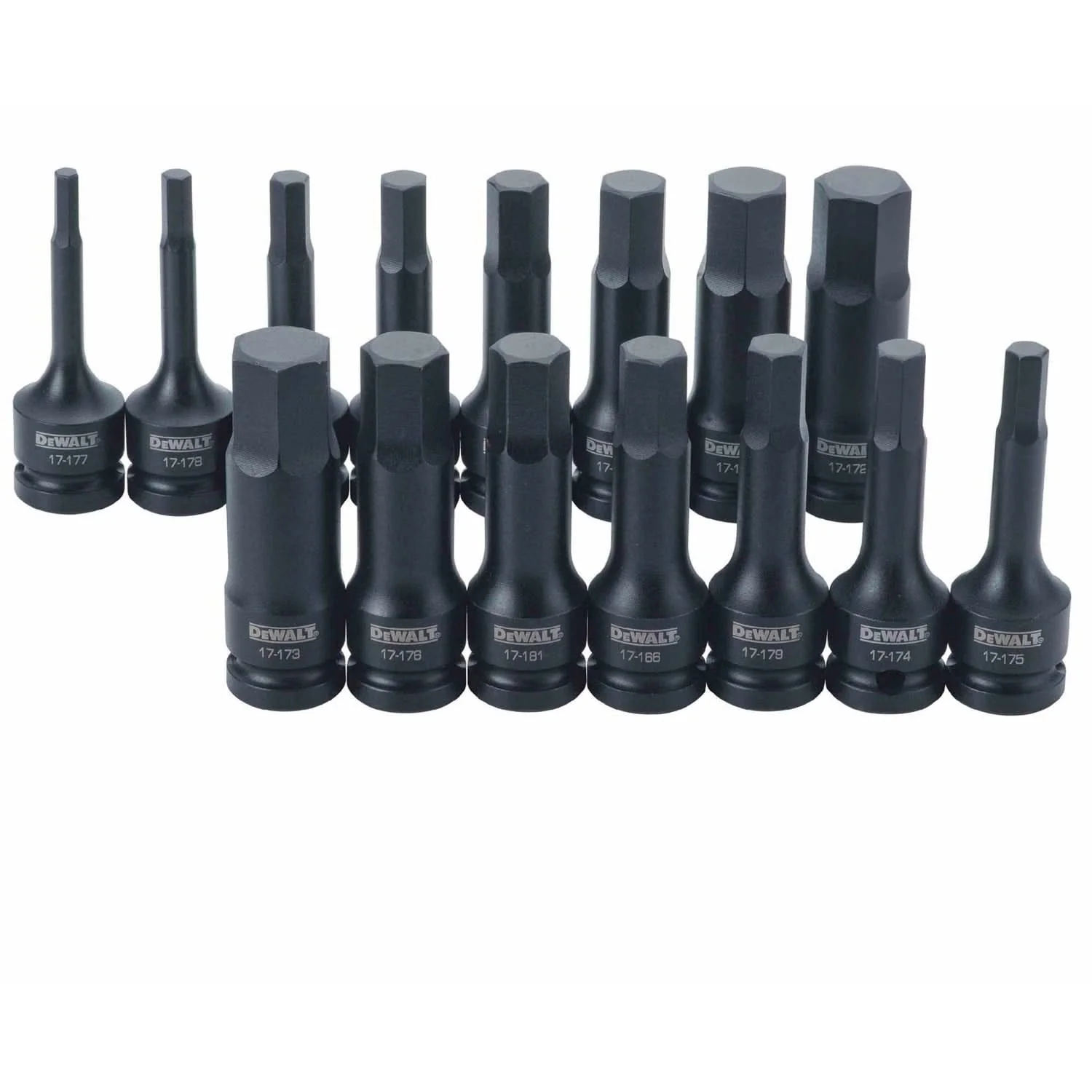 Dewalt DWMT19233 15 Piece 1/2-in Drive Combination Impact Hex Bit Socket Set - Image 1