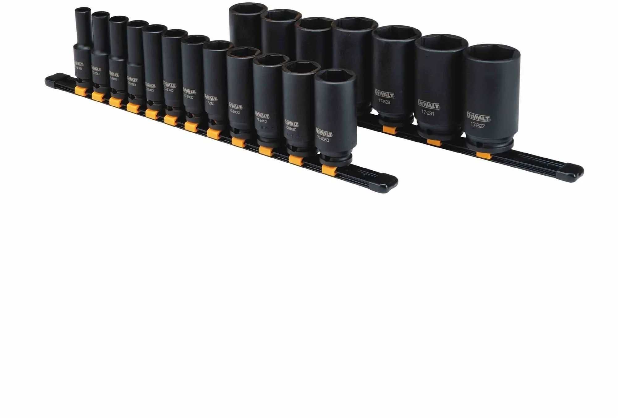 DeWalt 20V MAX XR 1/2" High Torque Impact Wrench 5.0Ah Kit plus 19-Piece 1/2-in Drive Deep 6PT Impact Socket Set - Image 3
