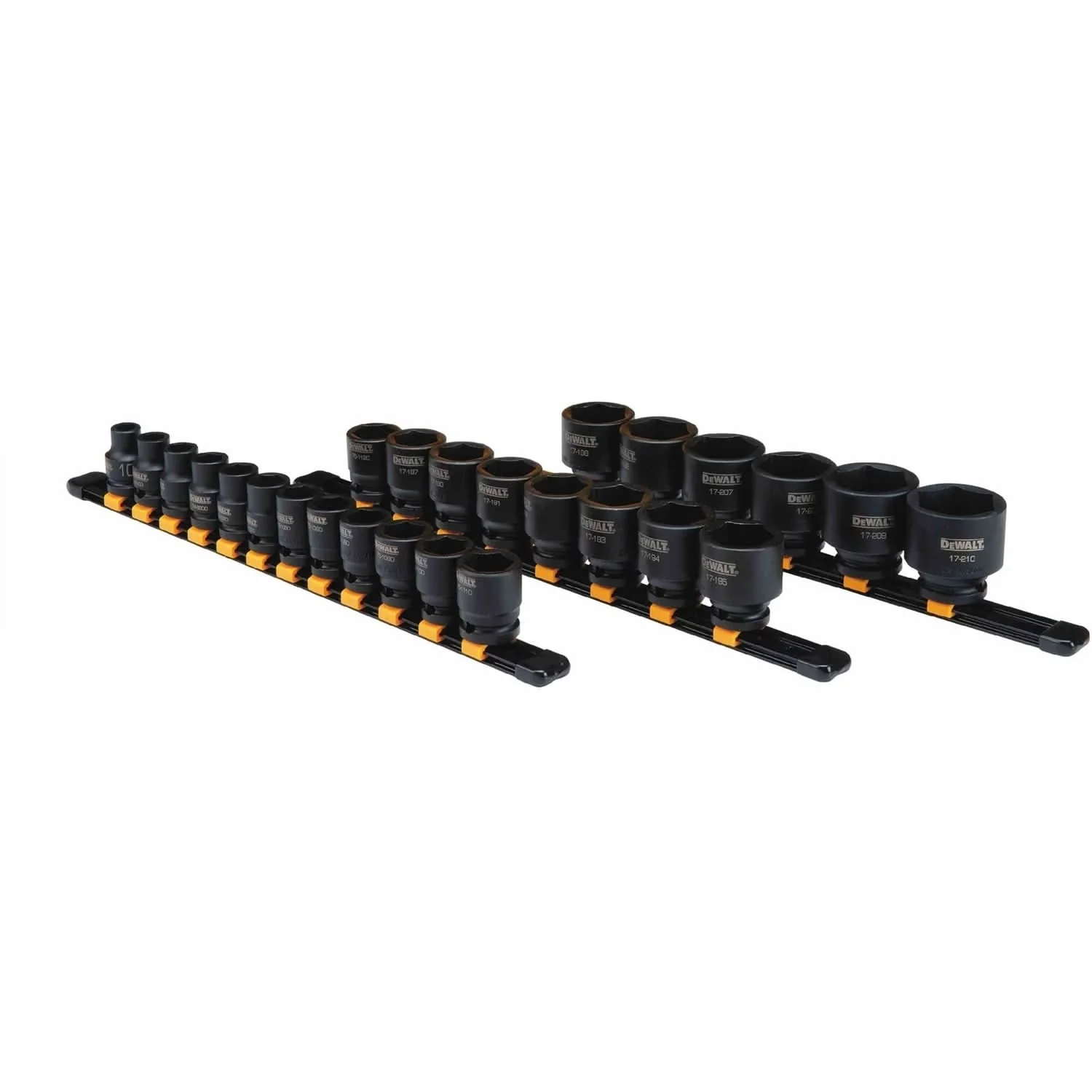 Dewalt DWMT19243 26 Piece 1/2-in Drive Metric Impact Socket Set 6 PT - Image 1
